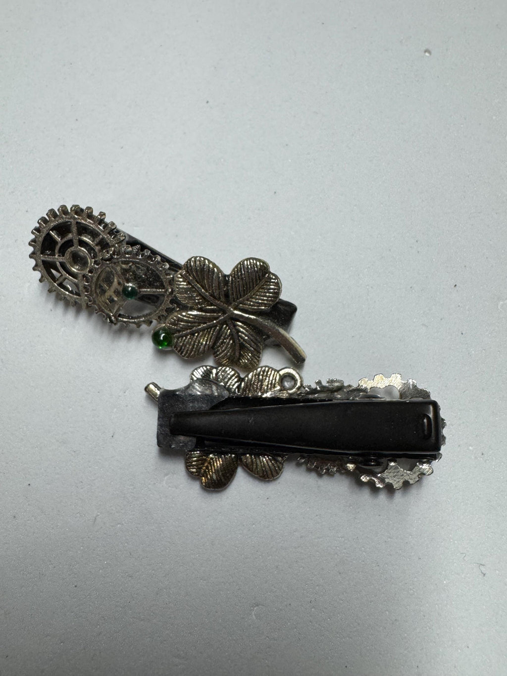 Tiny Metal Hair Clip Sets, Clover, Skulls and Snowflakes