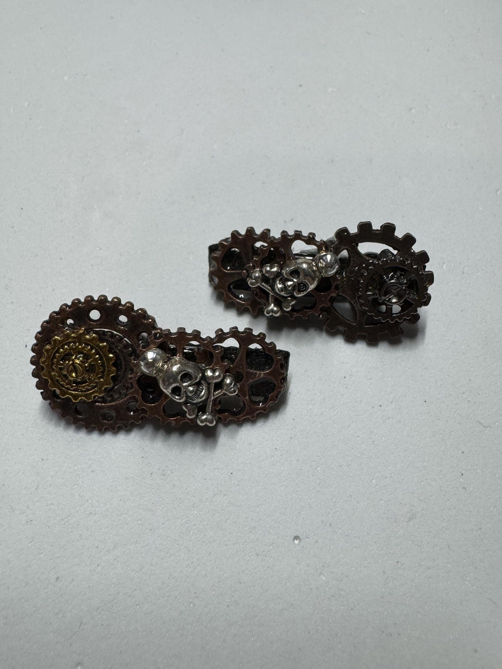 Tiny Metal Hair Clip Sets, Clover, Skulls and Snowflakes