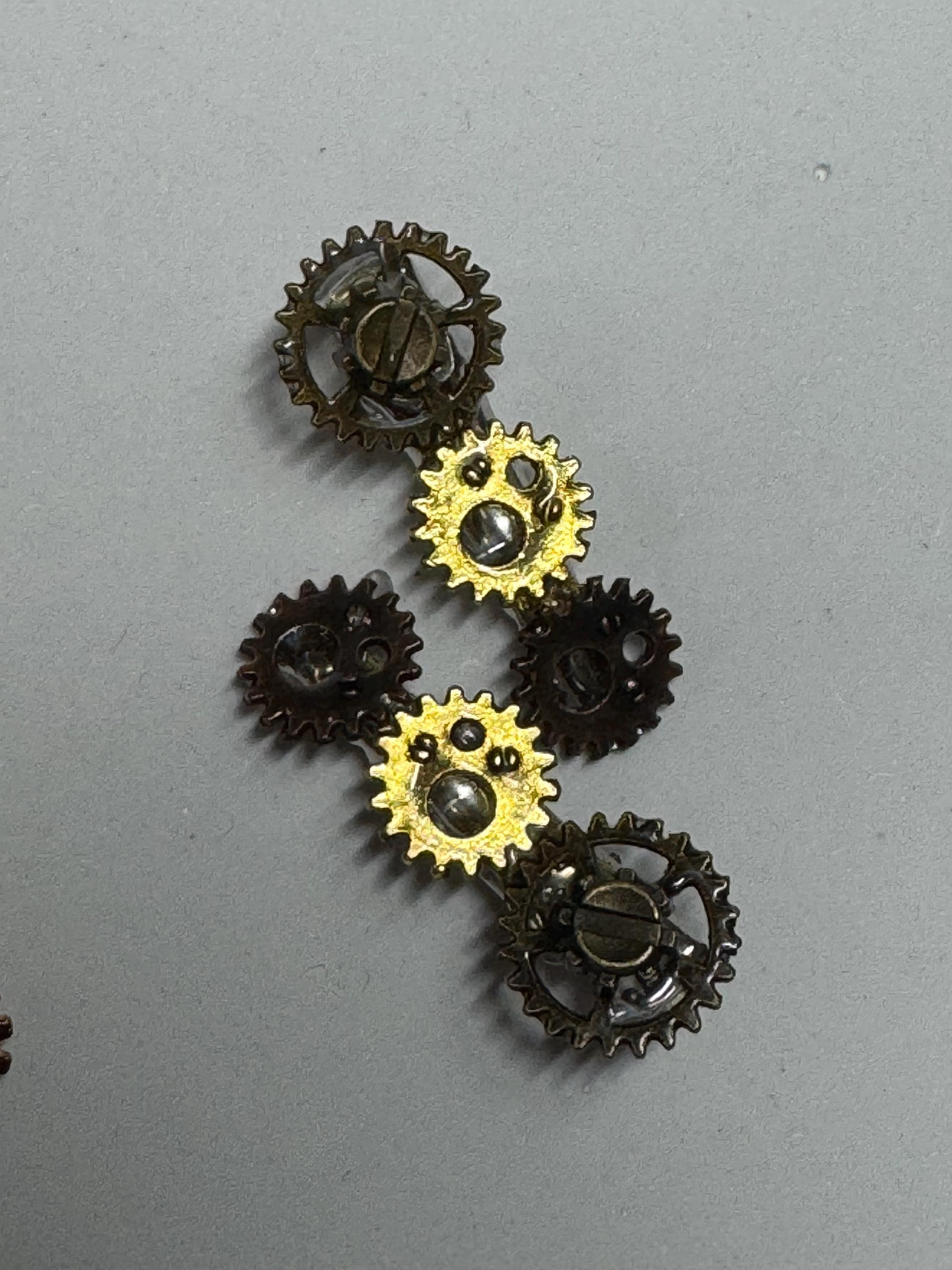 Steampunk Tiny Metal Hair clip Sets
