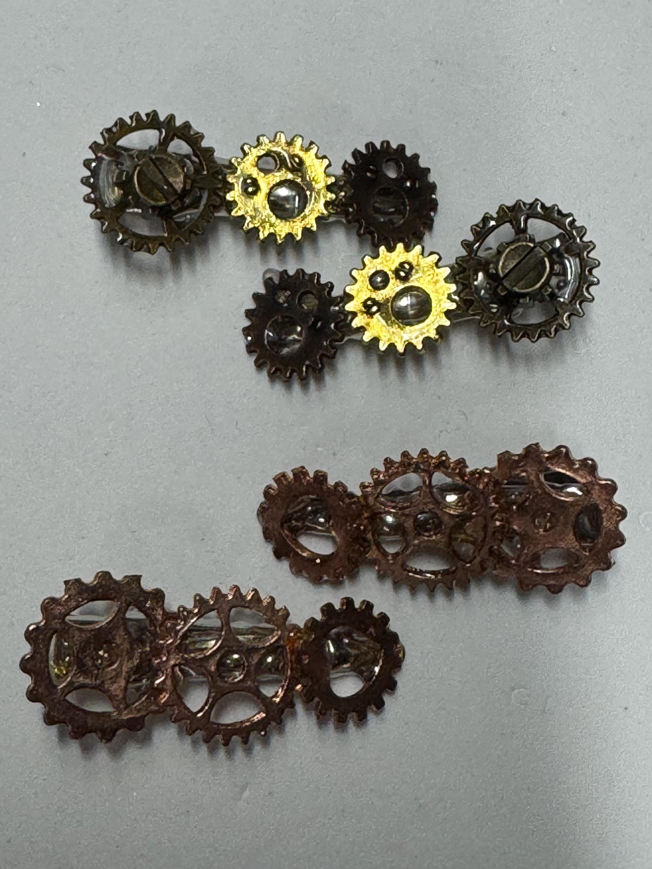 Steampunk Tiny Metal Hair clip Sets
