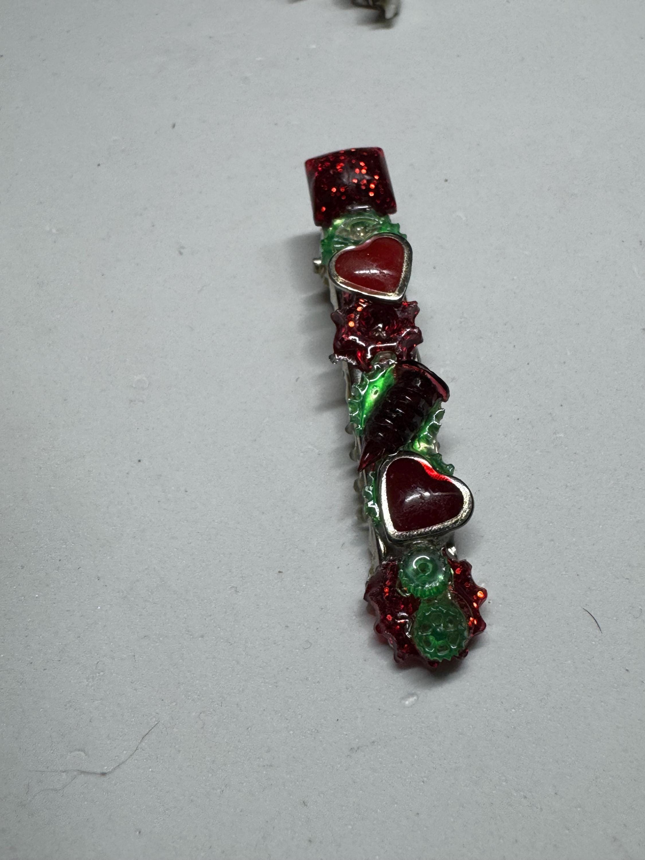 Flower and Resin Hair Clips