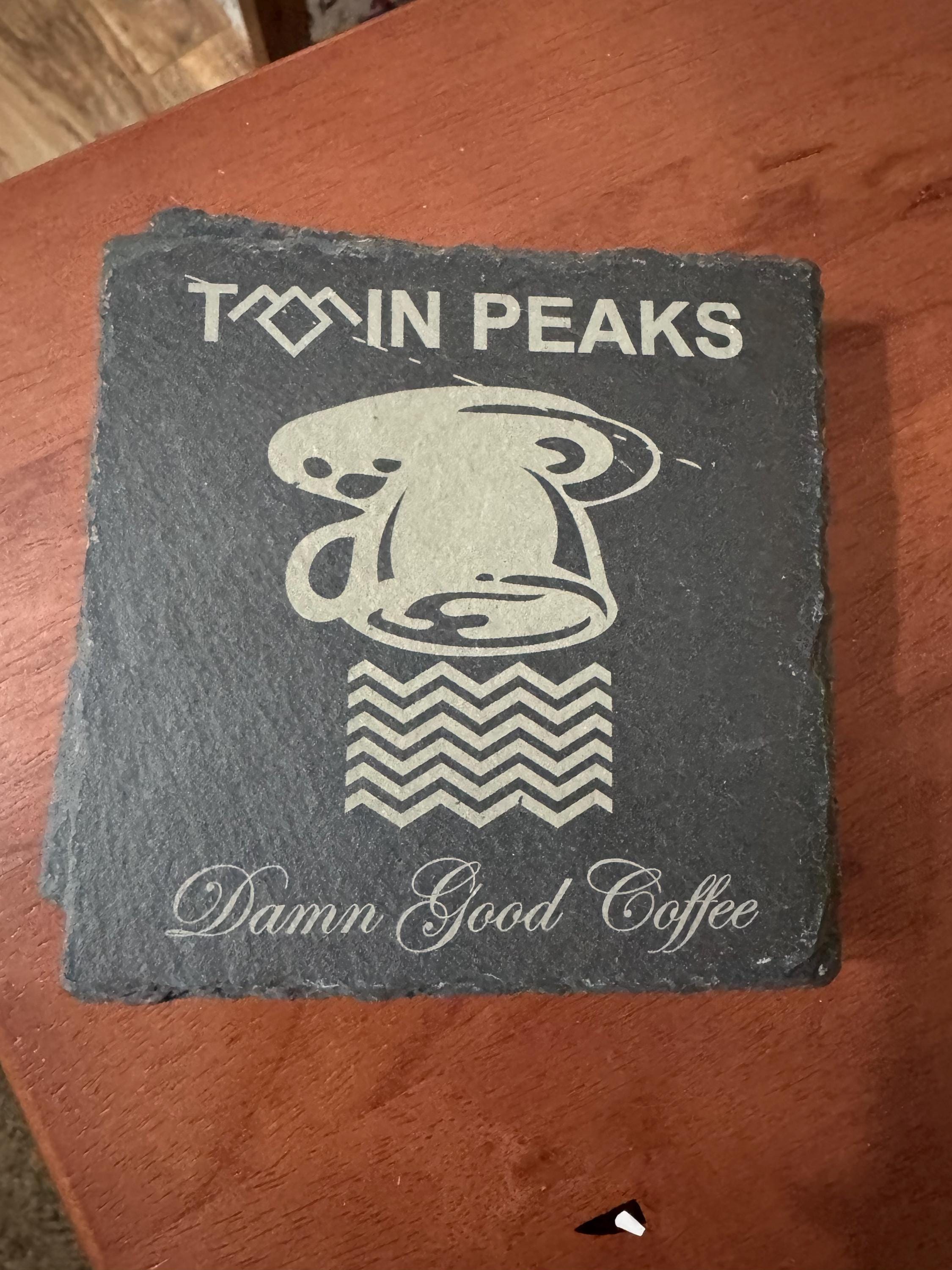 Twin Peaks TV Show Slate Coasters