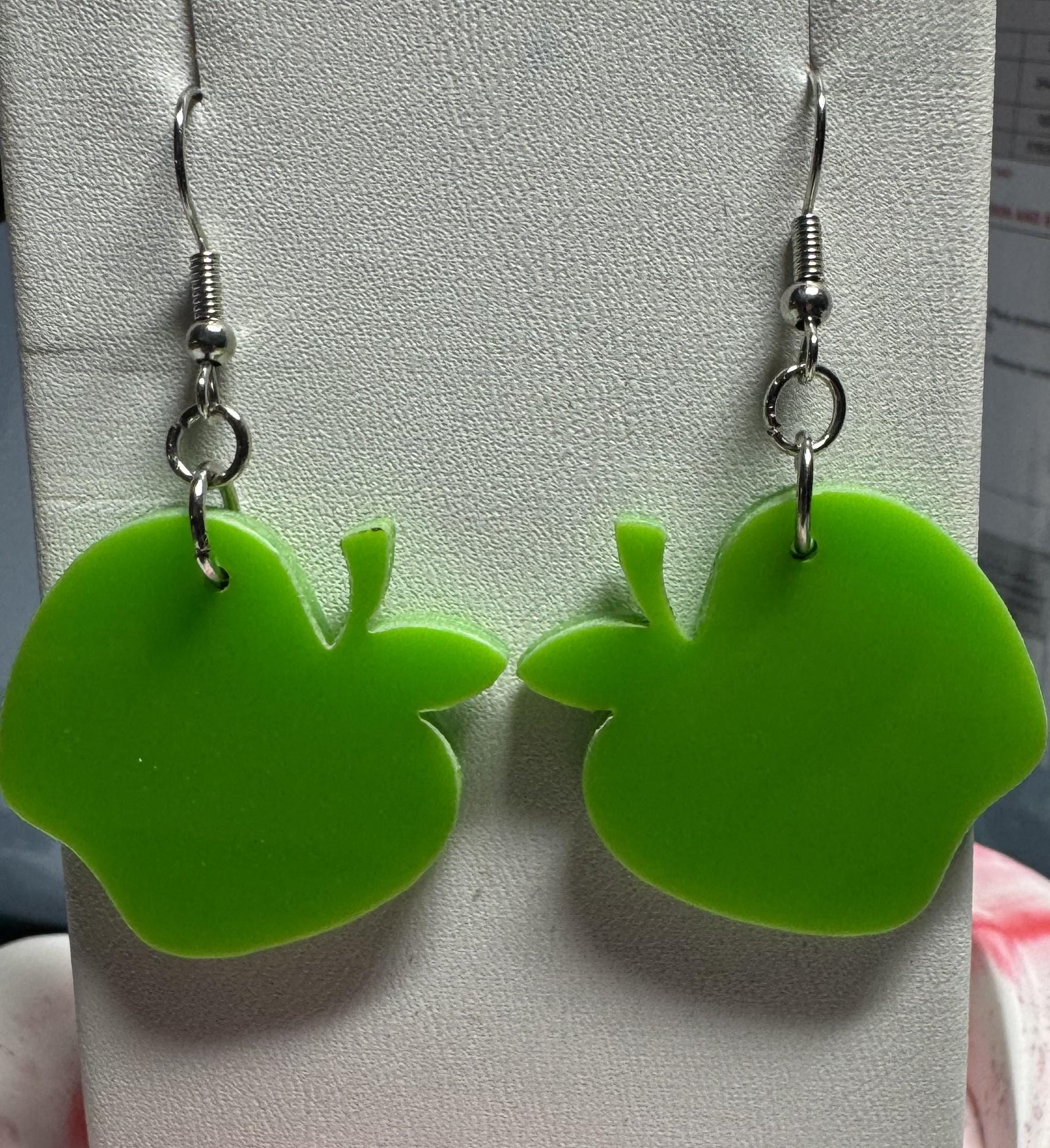 Apple Earrings Red or Green