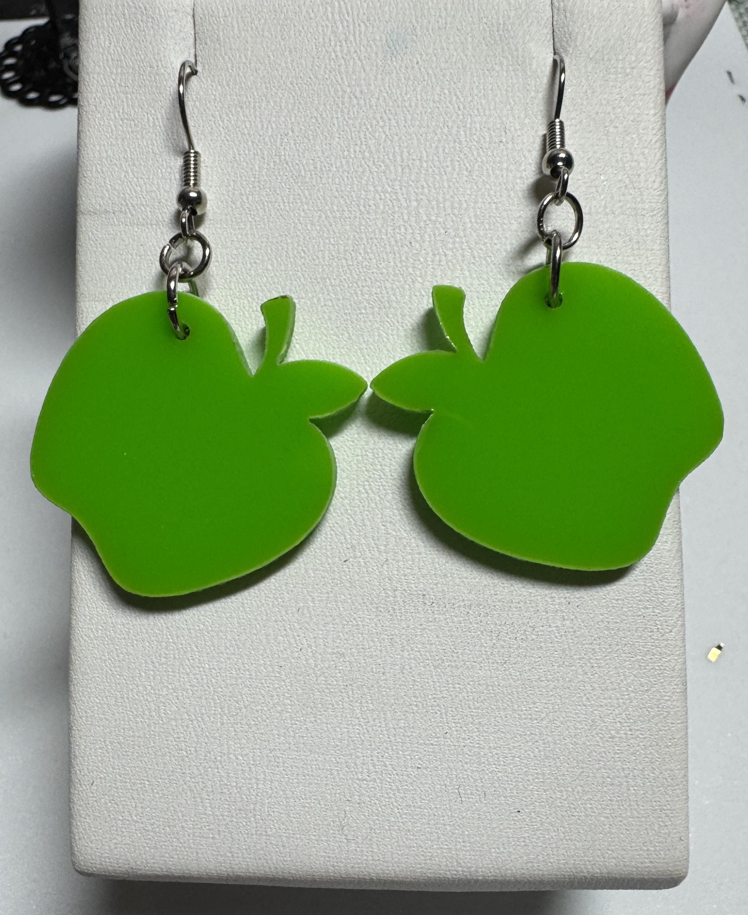 Apple Earrings Red or Green