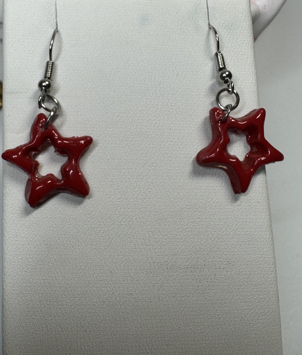 Star Clay Earrings