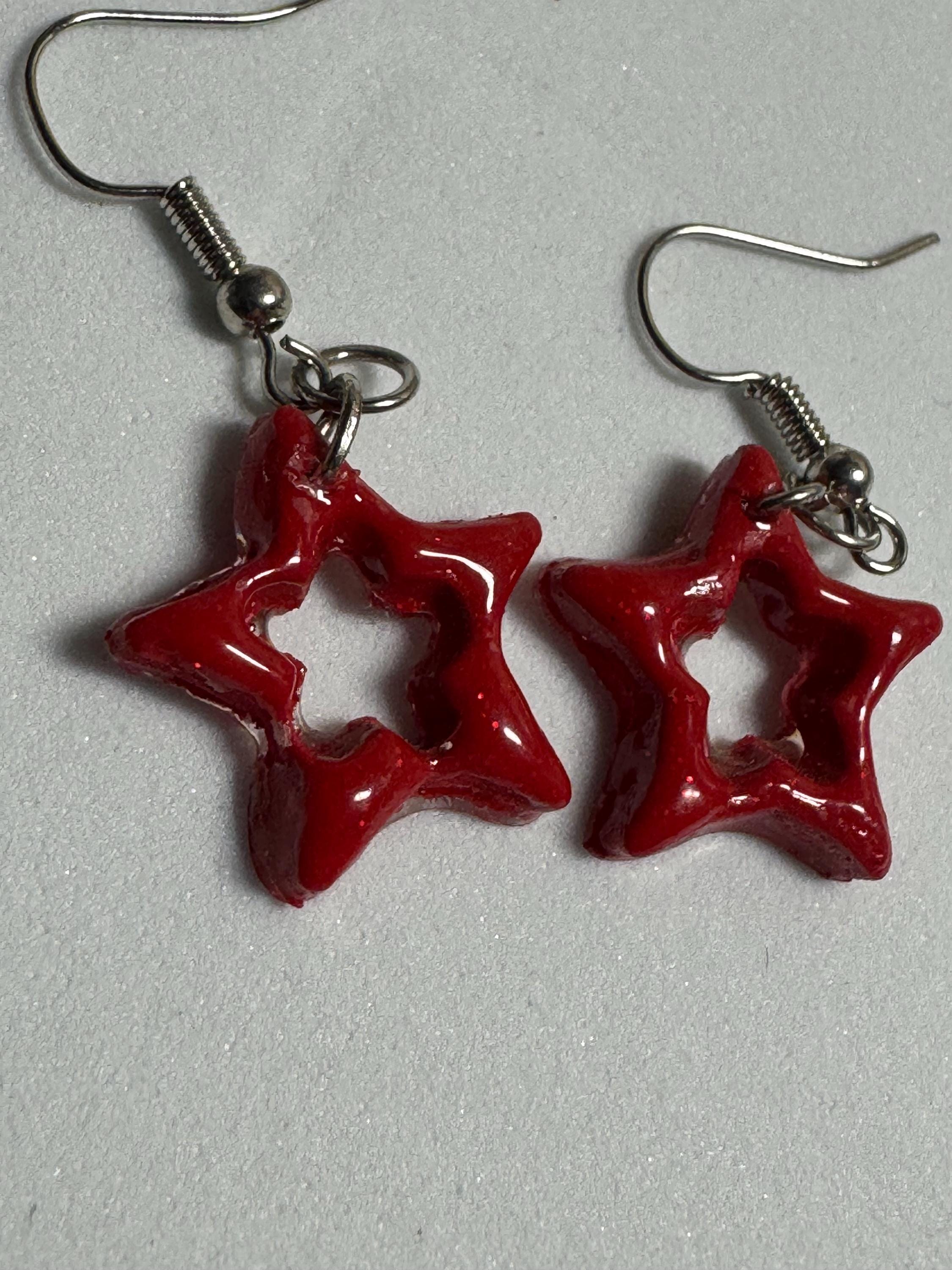 Star Clay Earrings