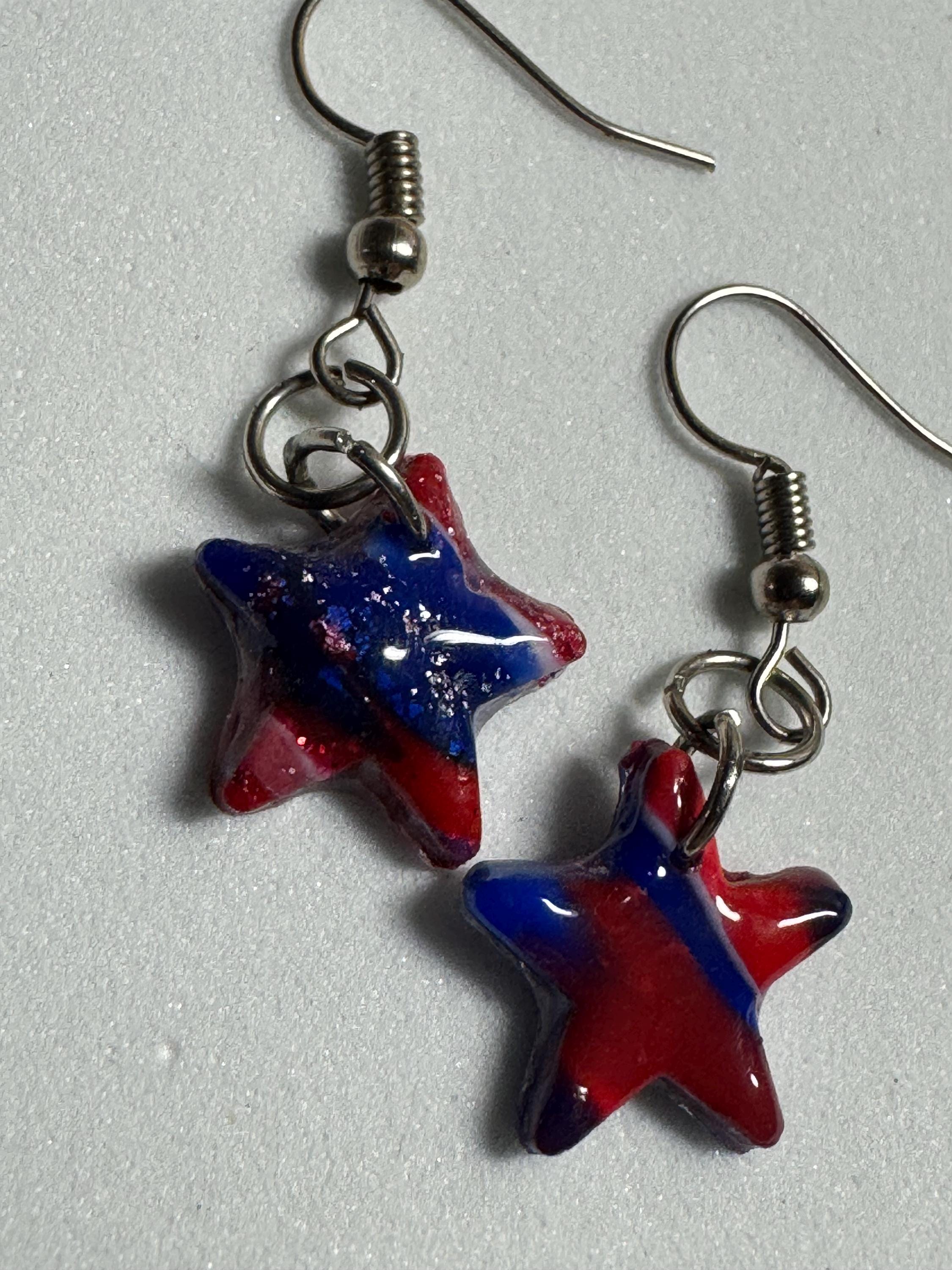Star Clay Earrings