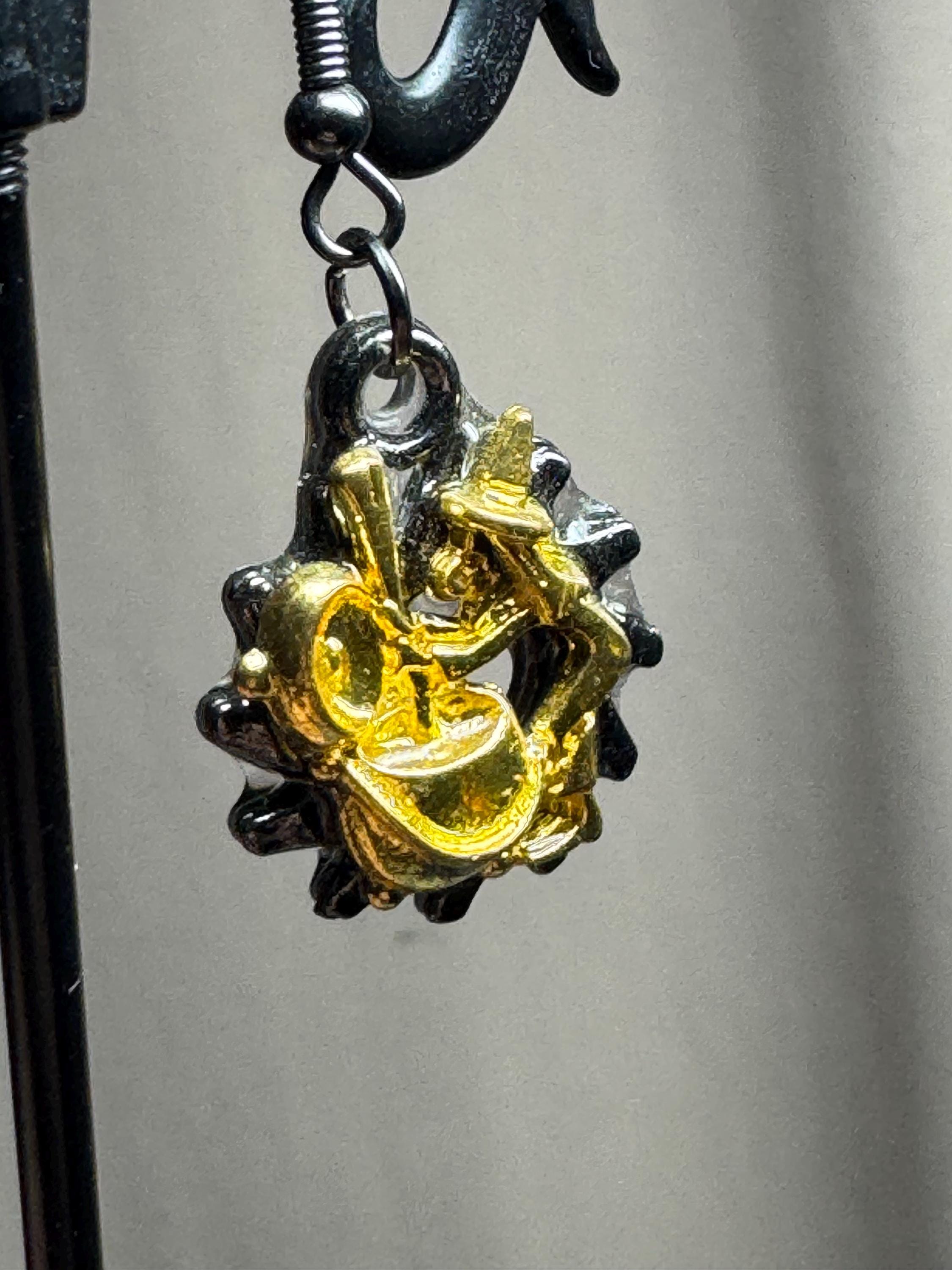 Witchy Metal Dangle Earrings