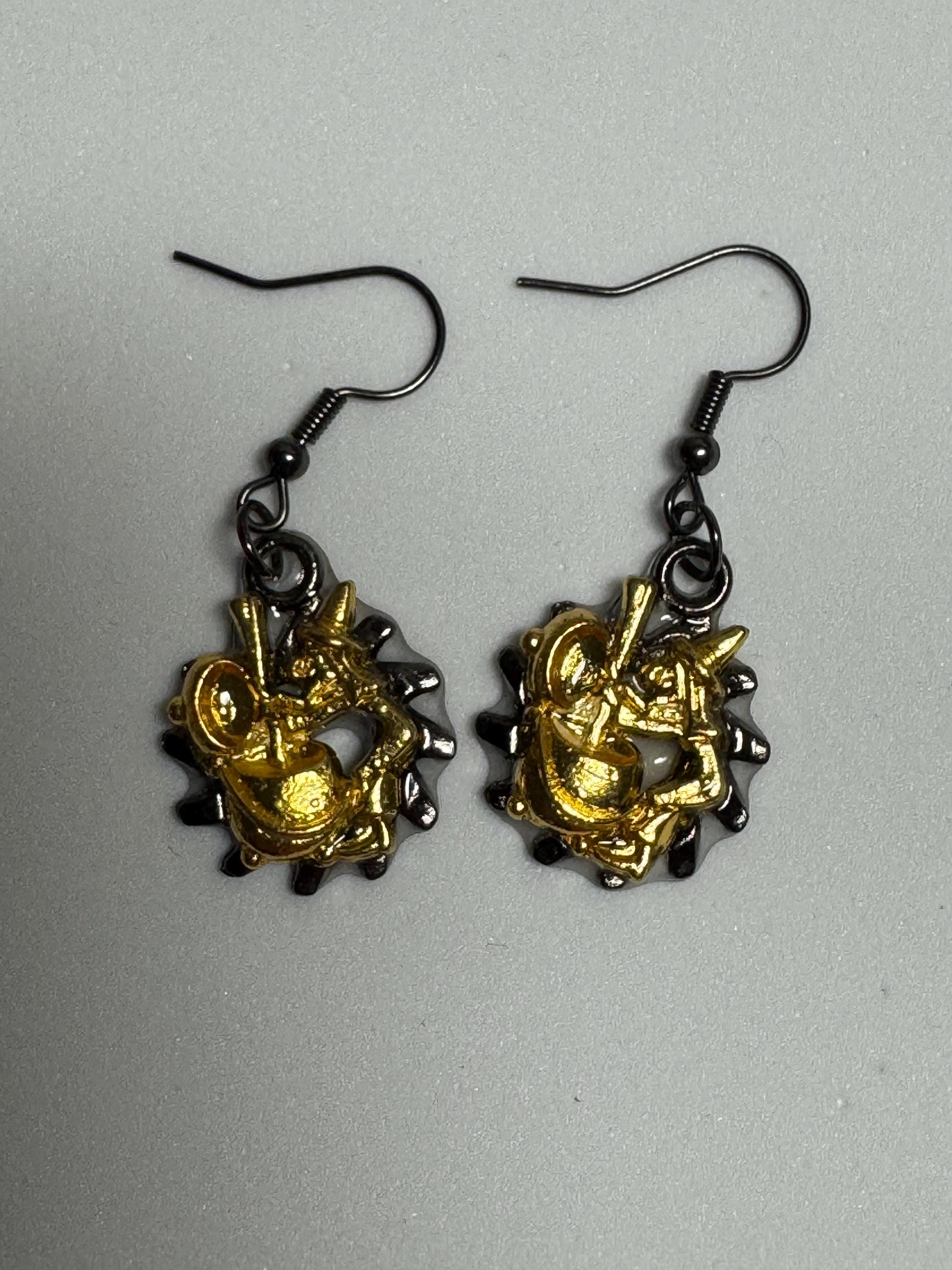 Witchy Metal Dangle Earrings