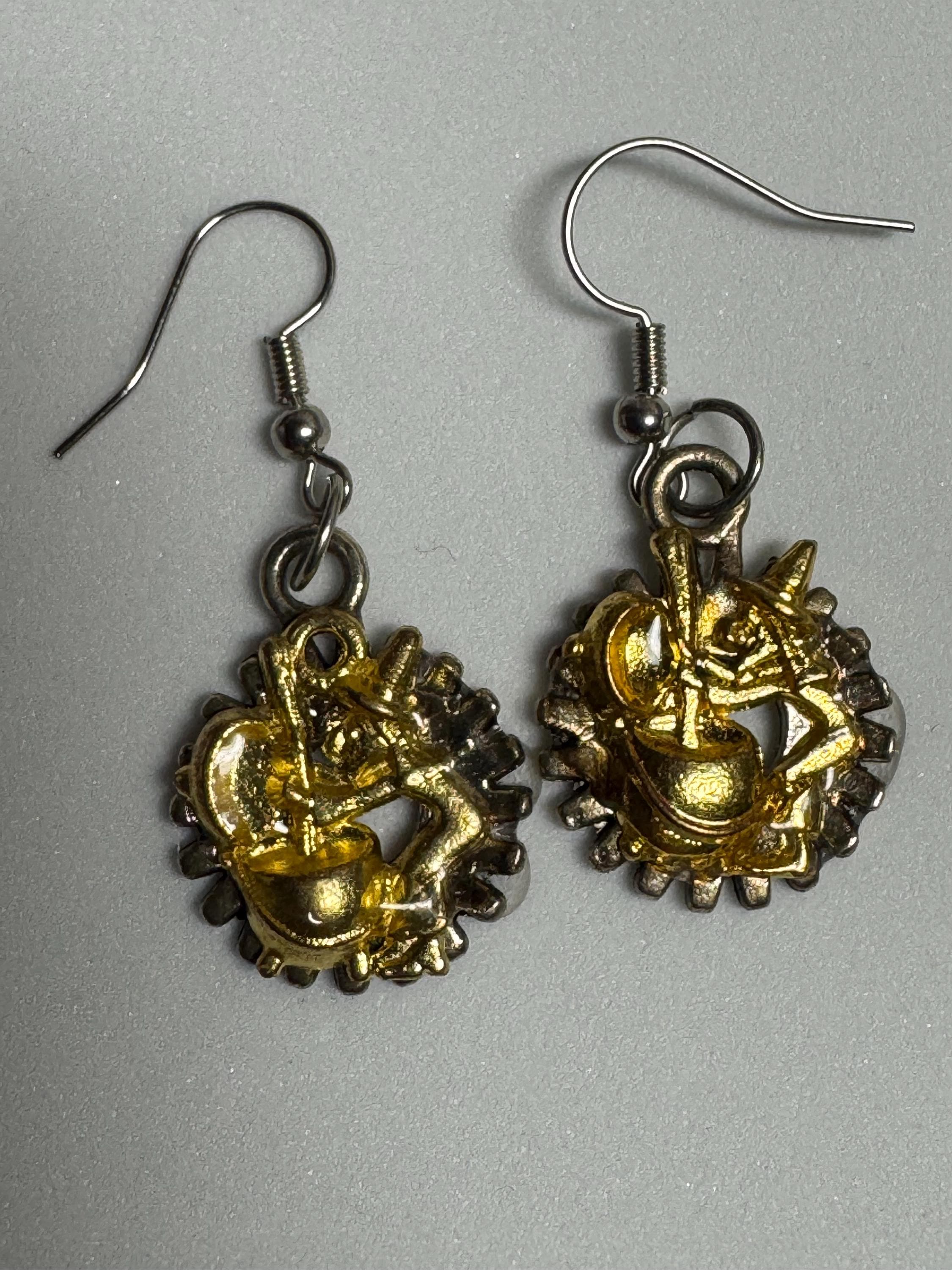 Witchy Metal Dangle Earrings