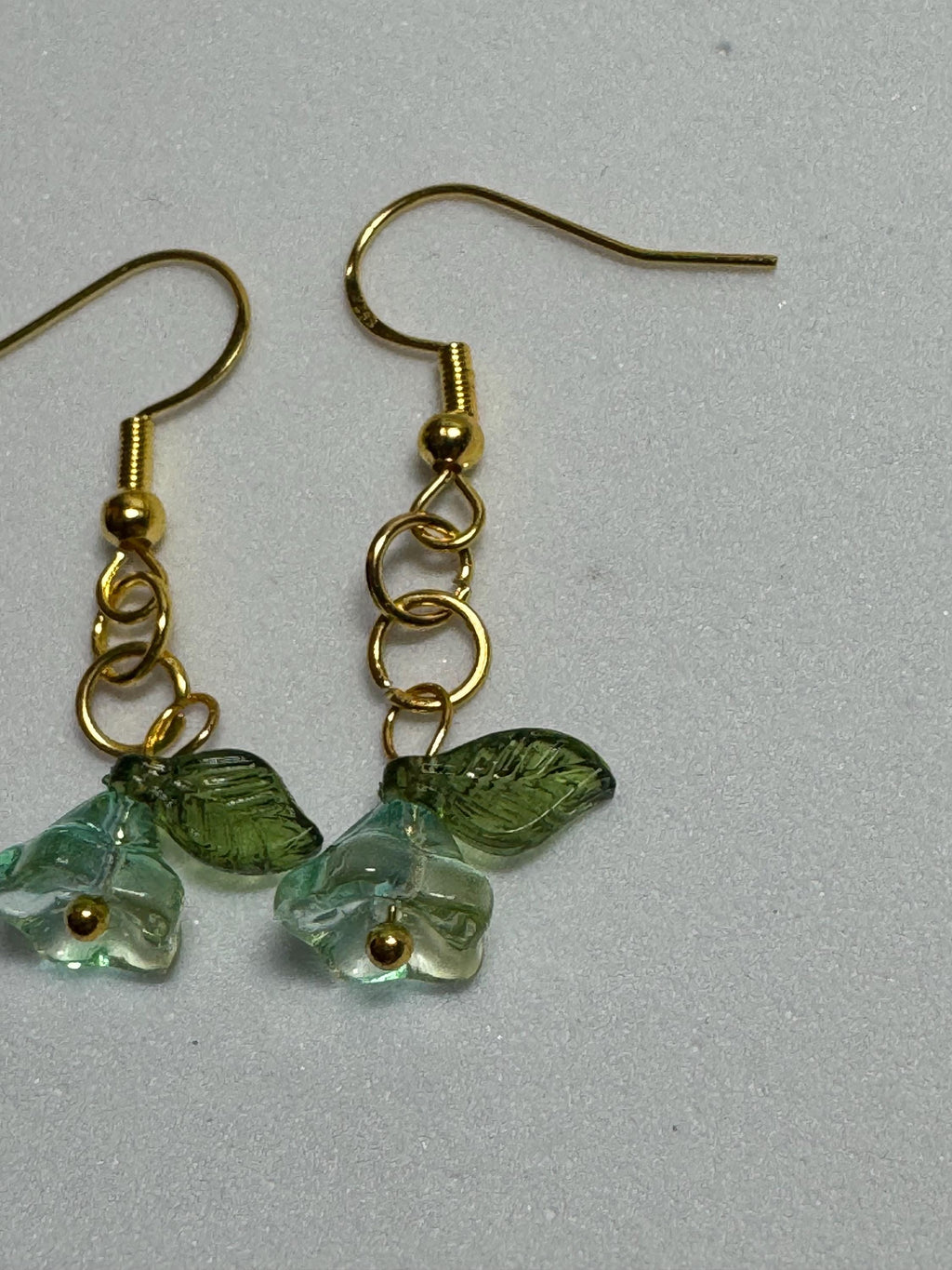 Beaded Flower Dangle Earrings