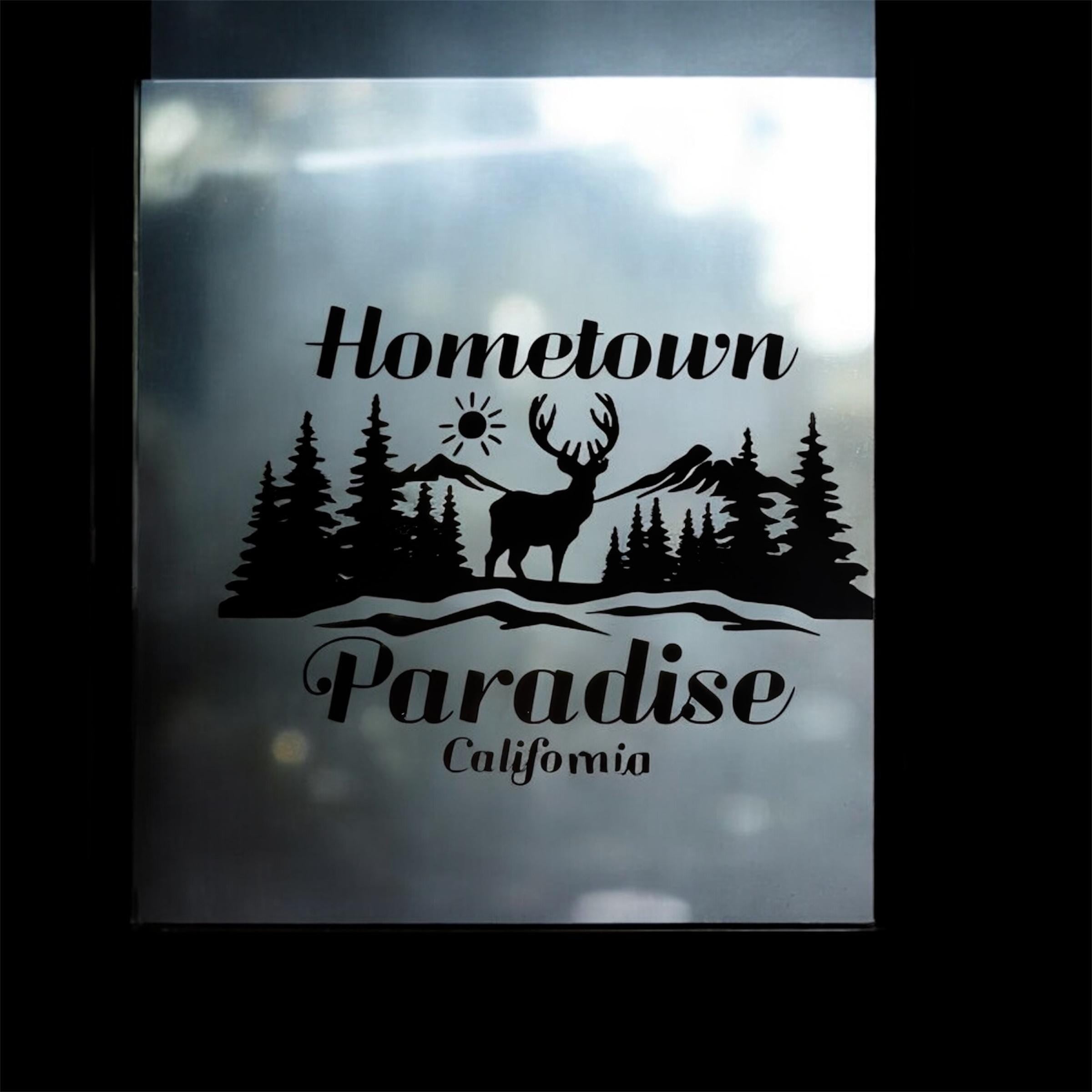 Hometown Paradise or Magalia Car or window Decal