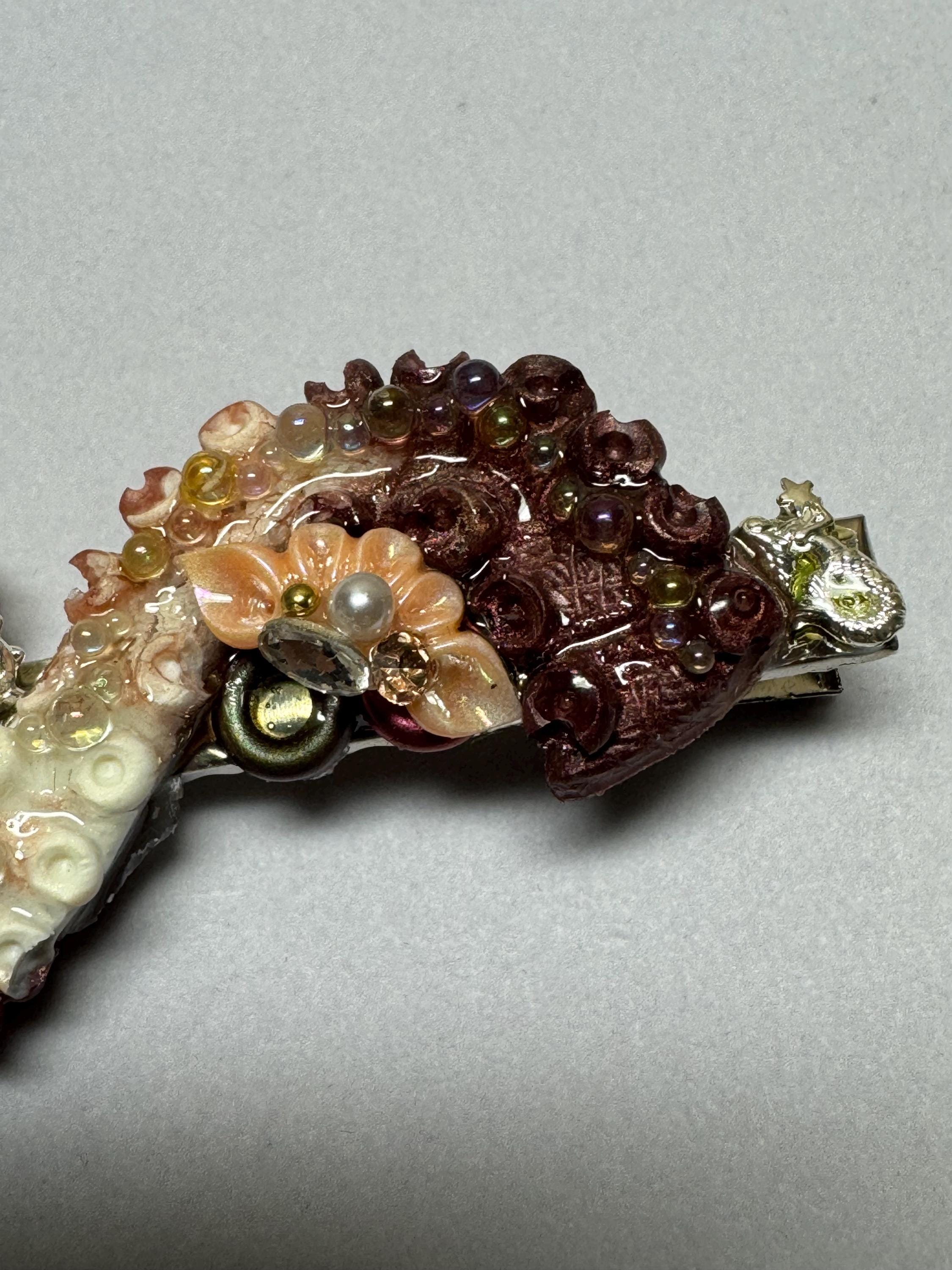 Resin Octopus Tentacles Hair Clips Barrettes