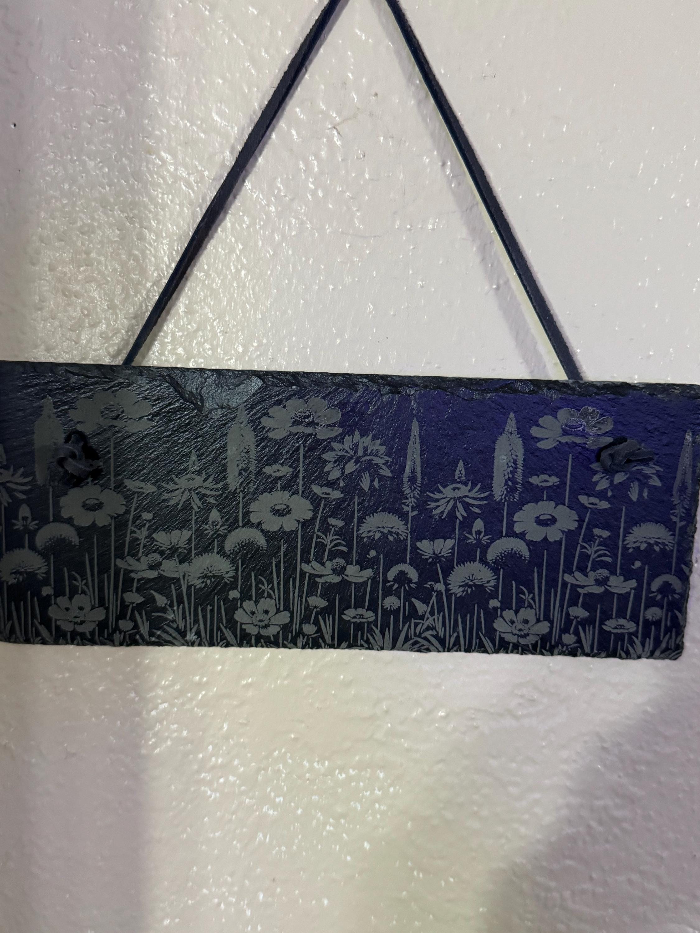 Slate Hanging Pictures, Fishing, Hamster, Flowers, Lighthouse,