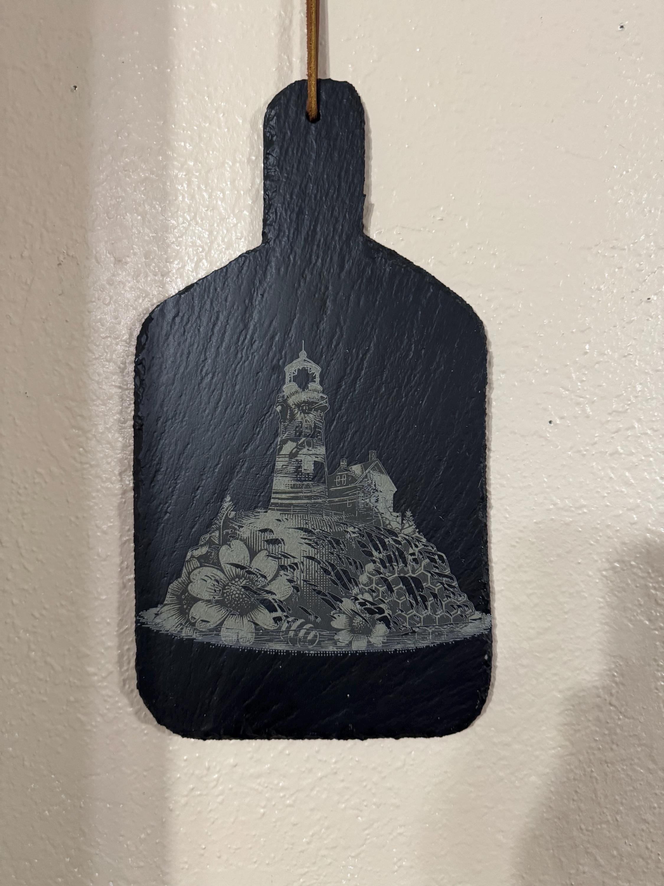 Slate Hanging Pictures, Fishing, Hamster, Flowers, Lighthouse,