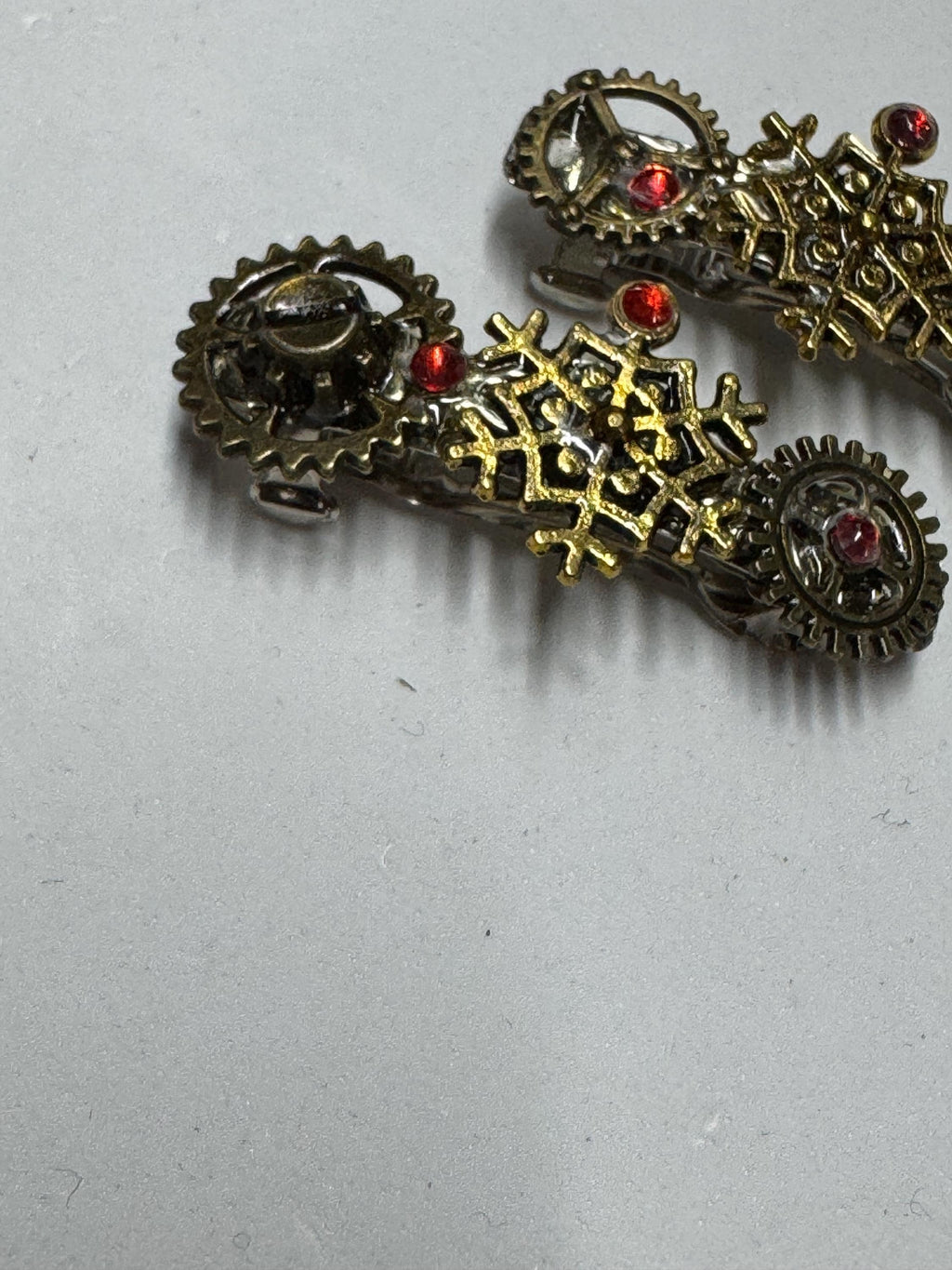 Snowflake Steampunk Metal Barrette sets