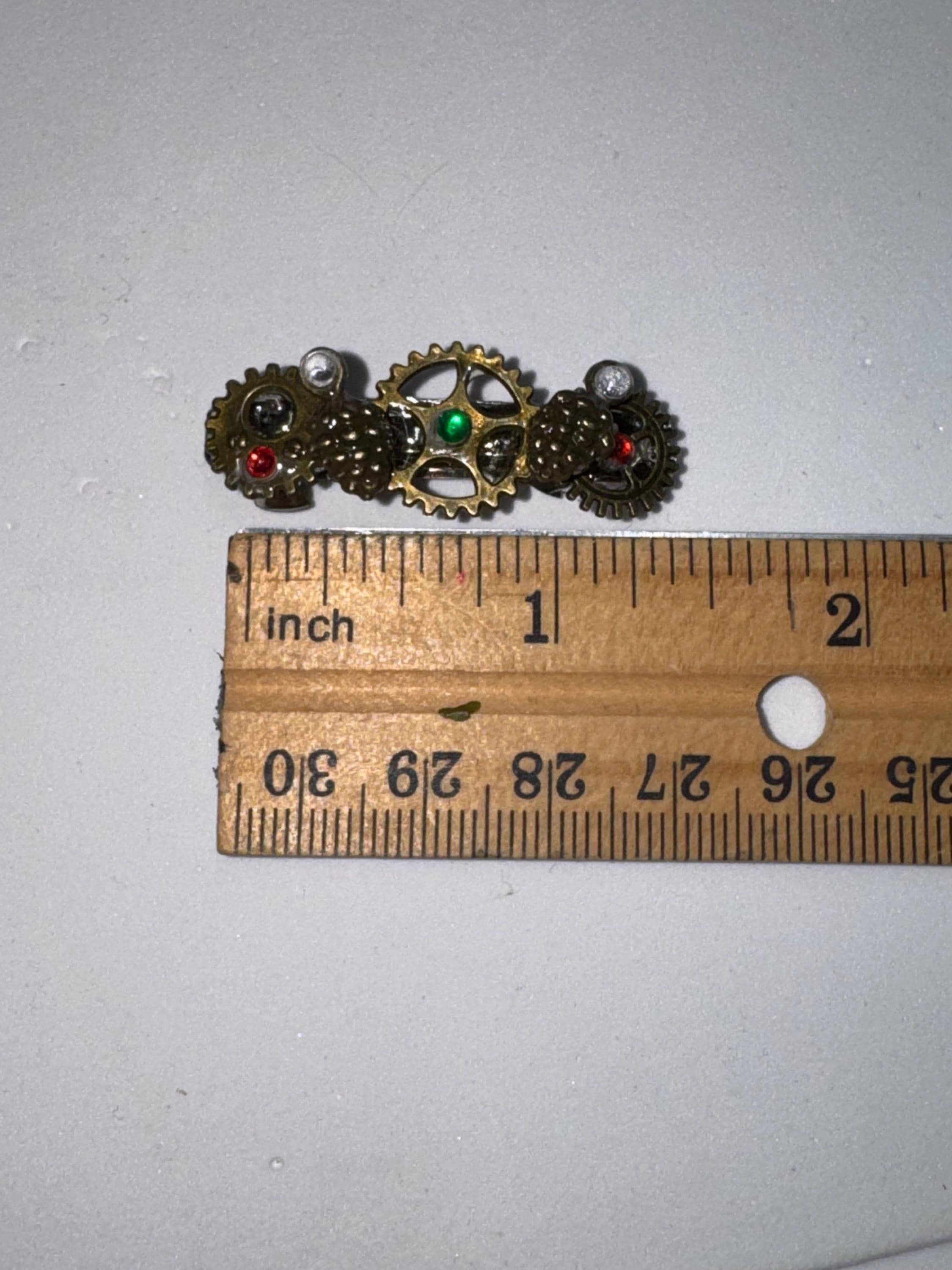 Pinecone Metal Steampunk hair Barrette sets