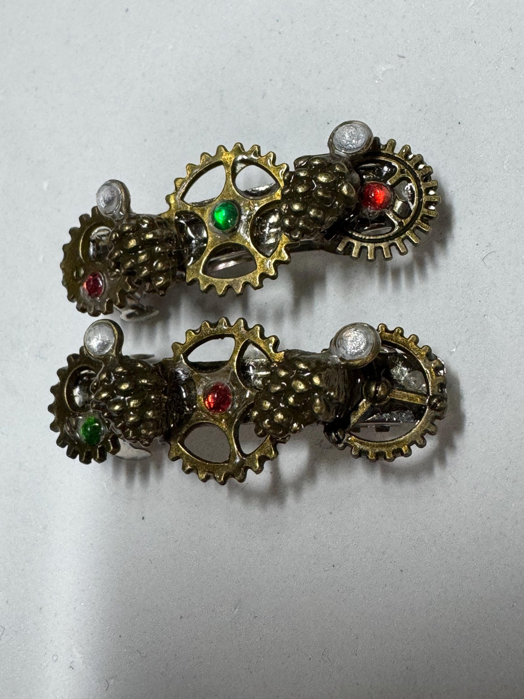 Pinecone Metal Steampunk hair Barrette sets