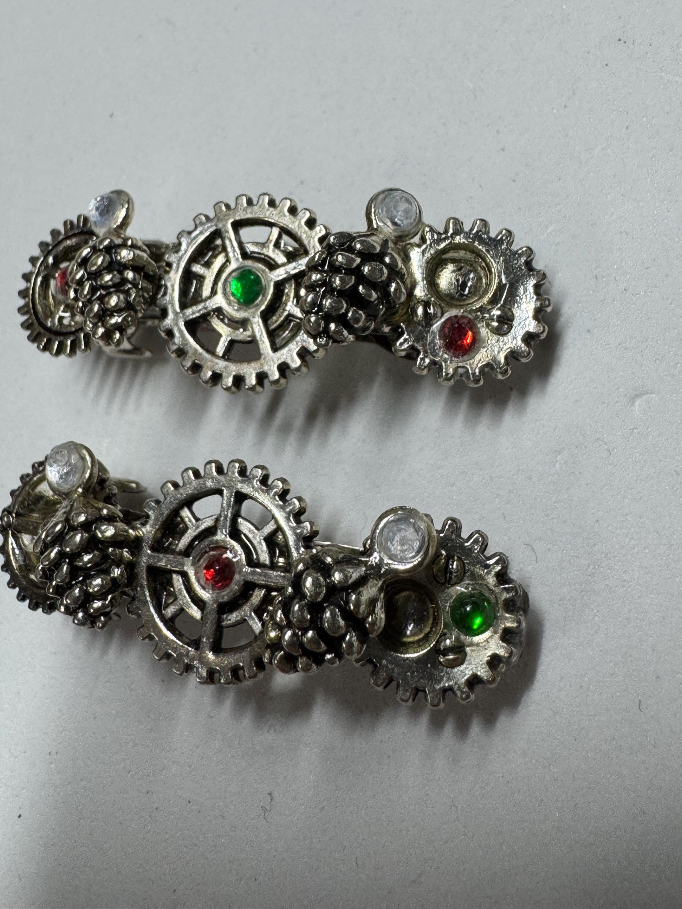 Pinecone Metal Steampunk hair Barrette sets