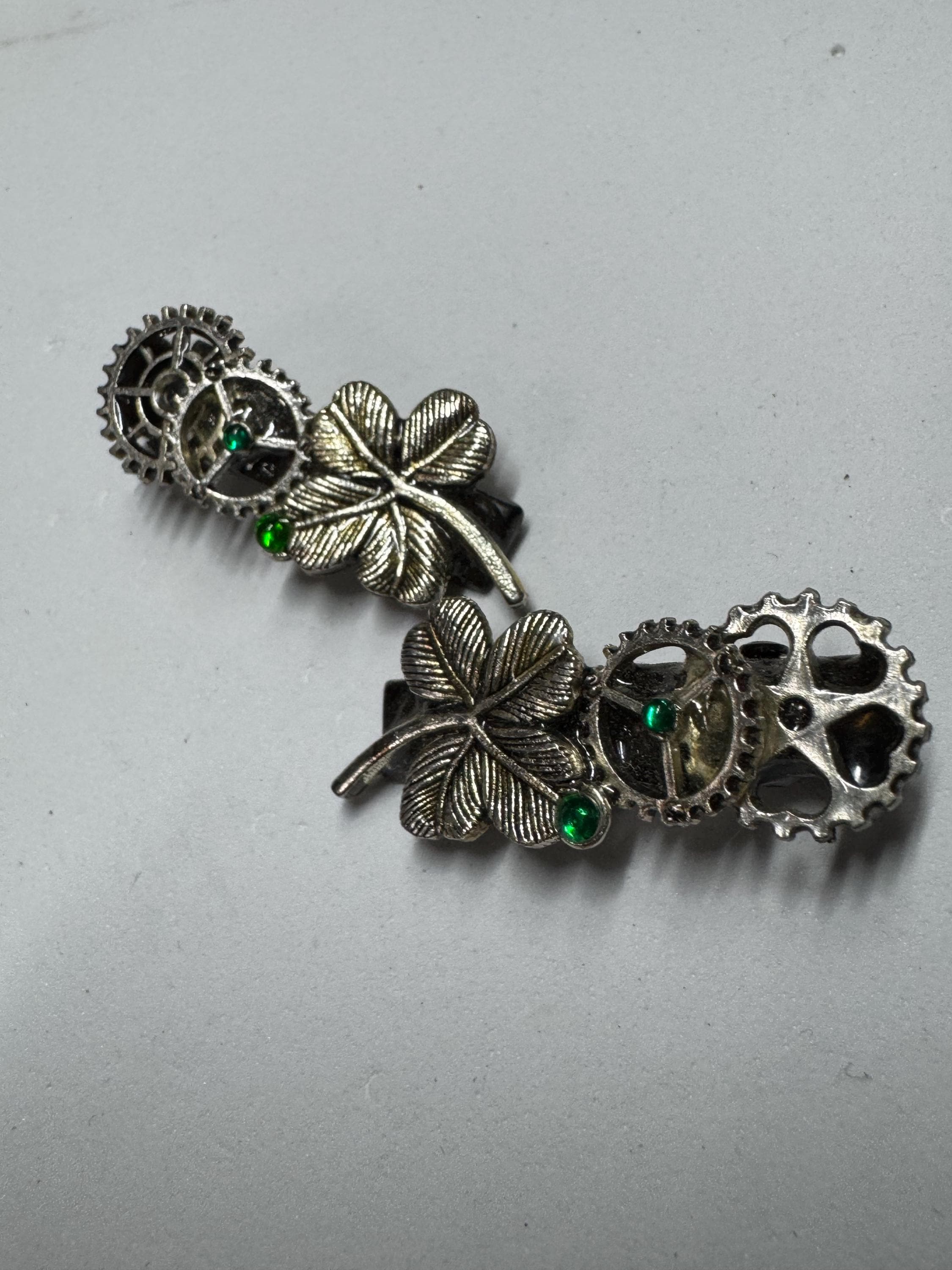 Tiny Metal Hair Clip Sets, Clover, Skulls and Snowflakes