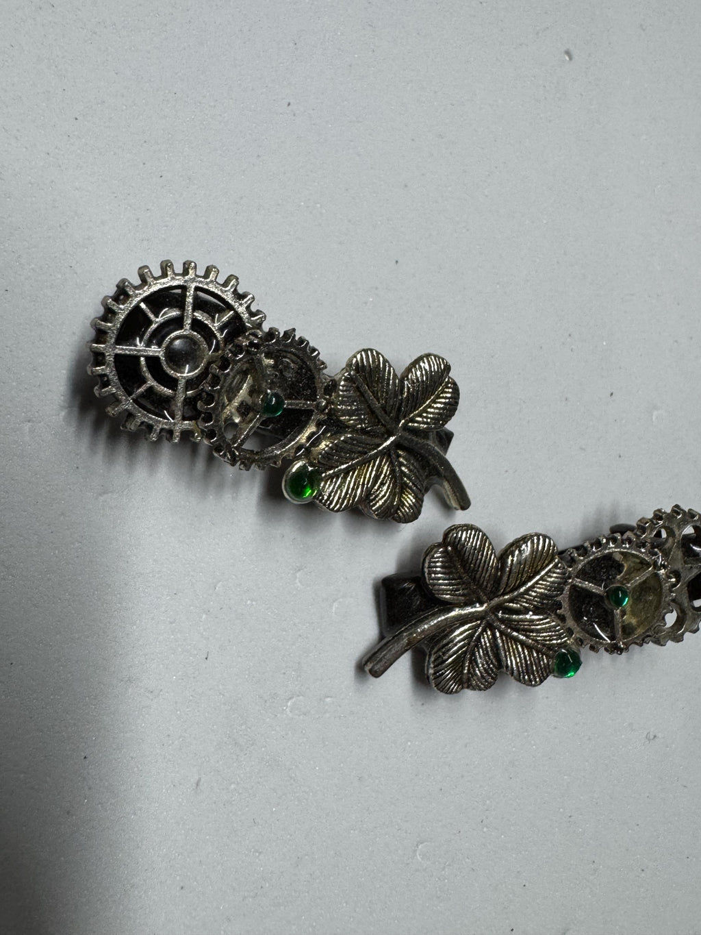 Tiny Metal Hair Clip Sets, Clover, Skulls and Snowflakes