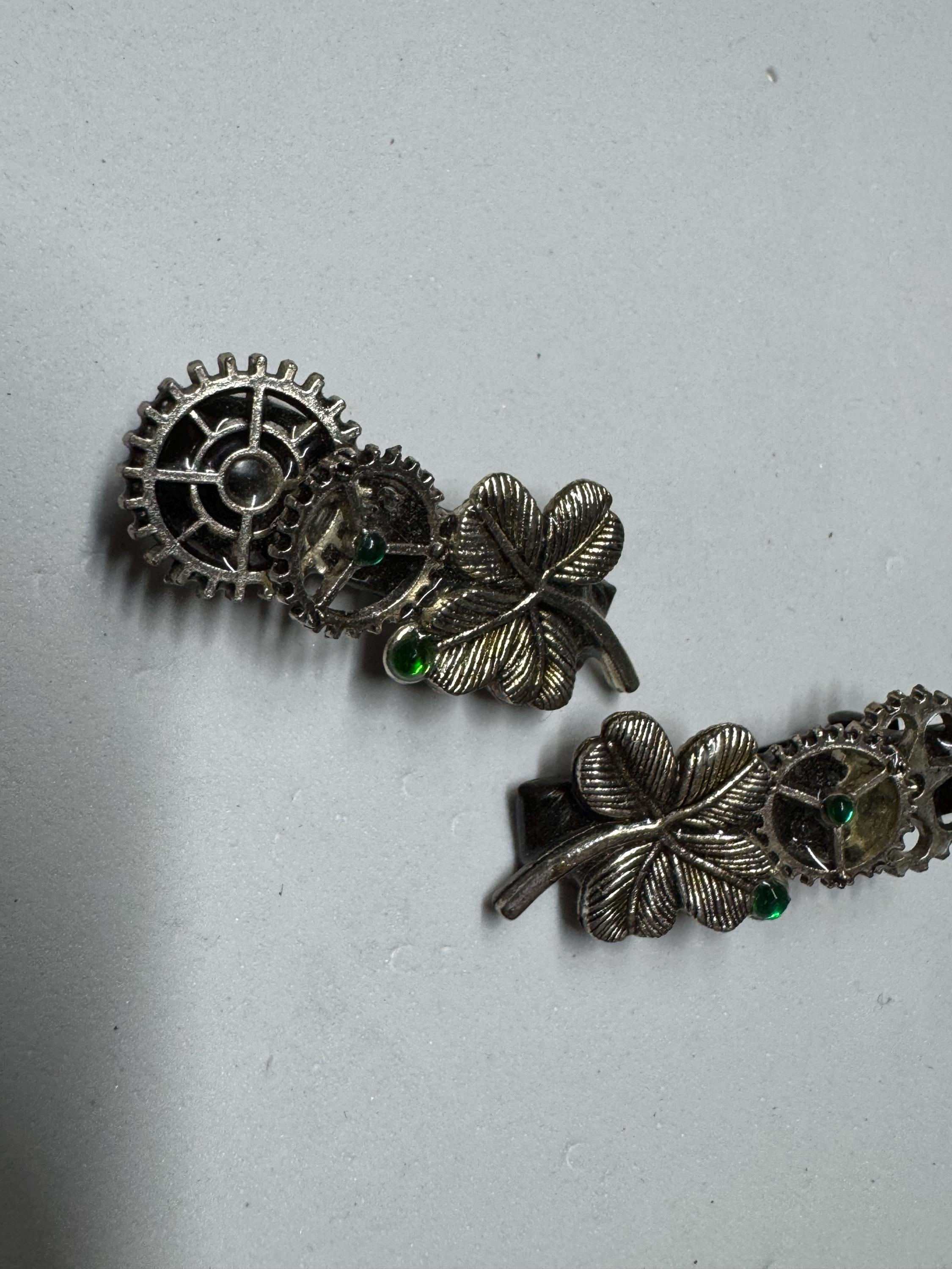 Tiny Metal Hair Clip Sets, Clover, Skulls and Snowflakes