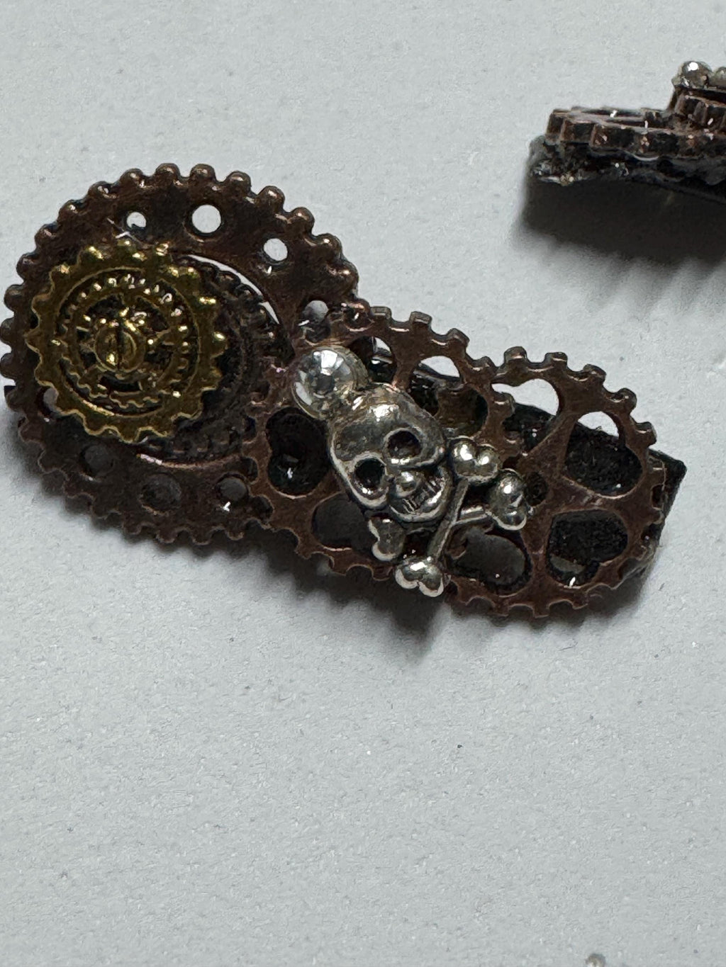Tiny Metal Hair Clip Sets, Clover, Skulls and Snowflakes