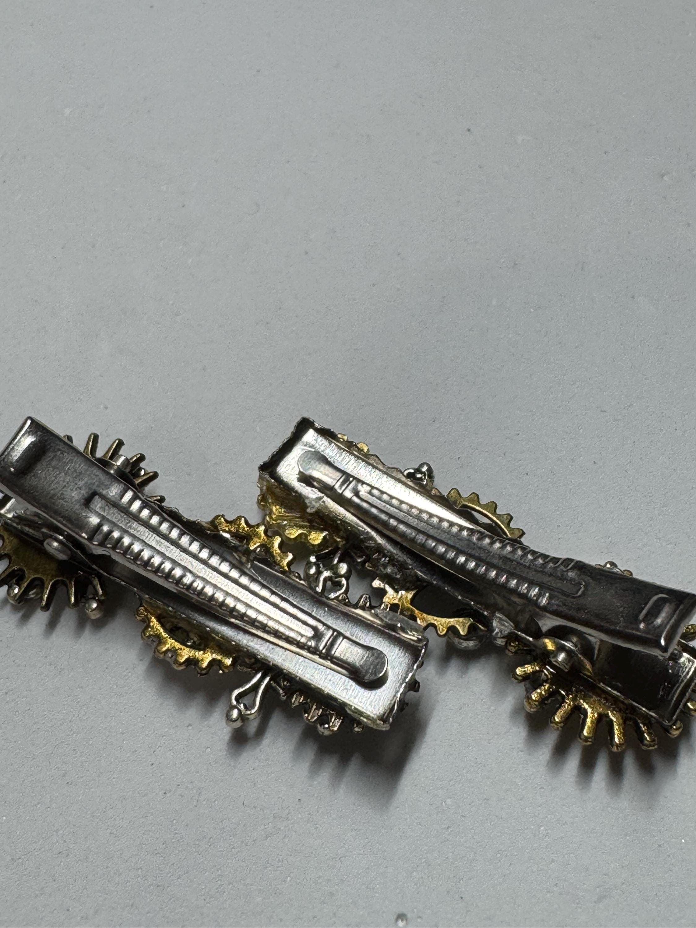 Tiny Metal Hair Clip Sets, Clover, Skulls and Snowflakes