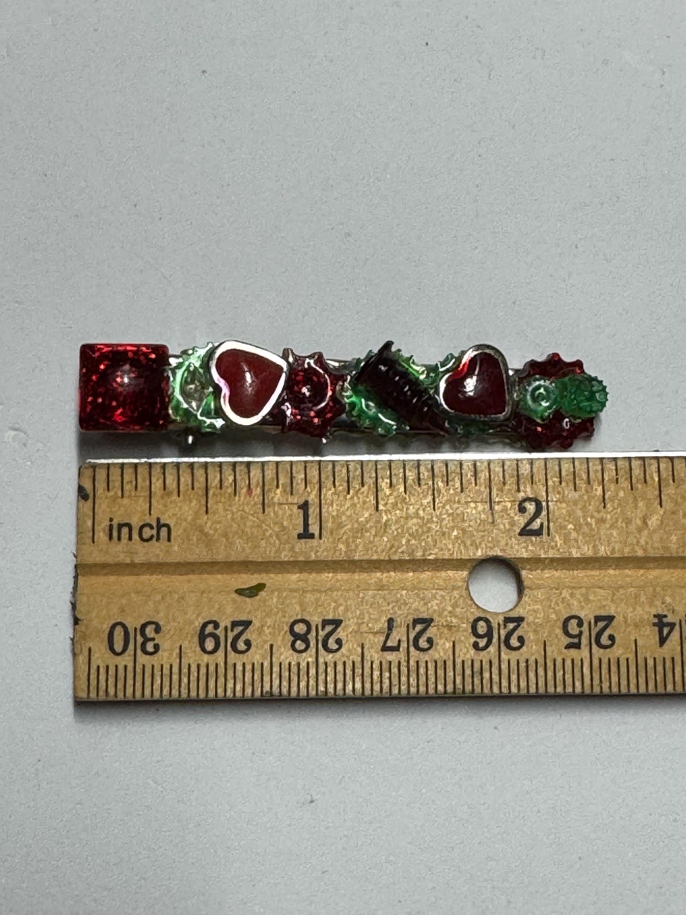 Flower and Resin Hair Clips