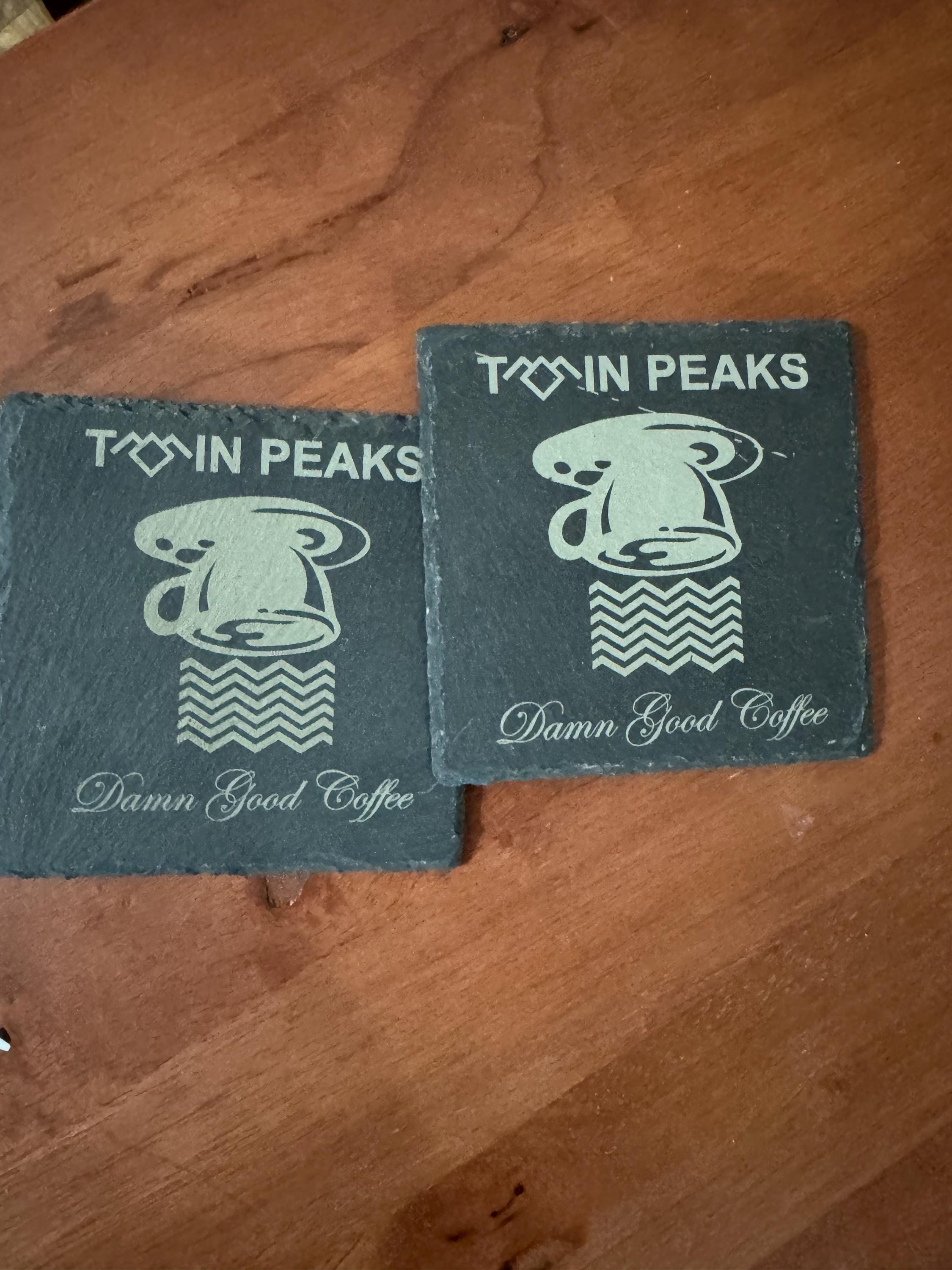 Twin Peaks TV Show Slate Coasters