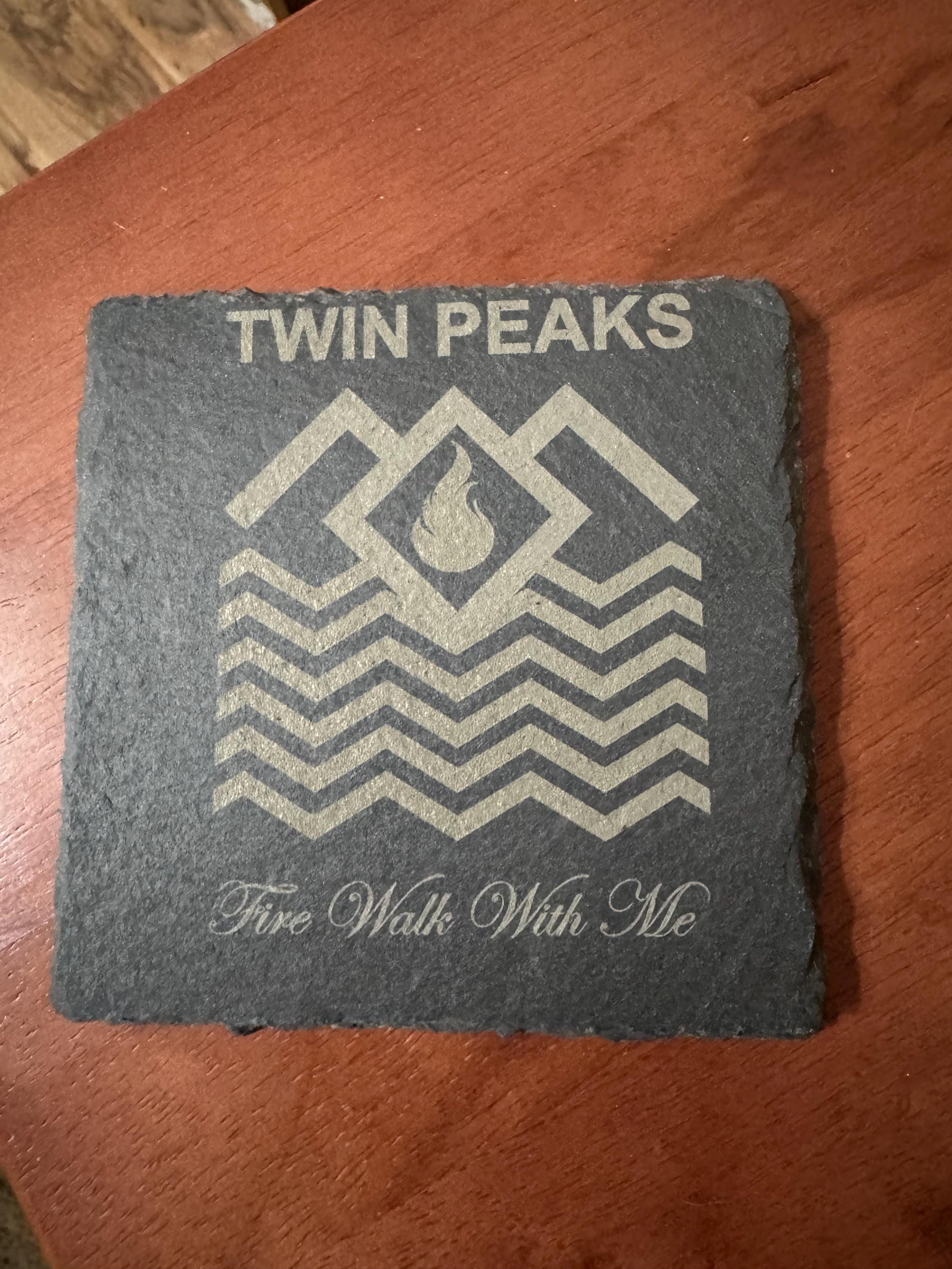 Twin Peaks TV Show Slate Coasters
