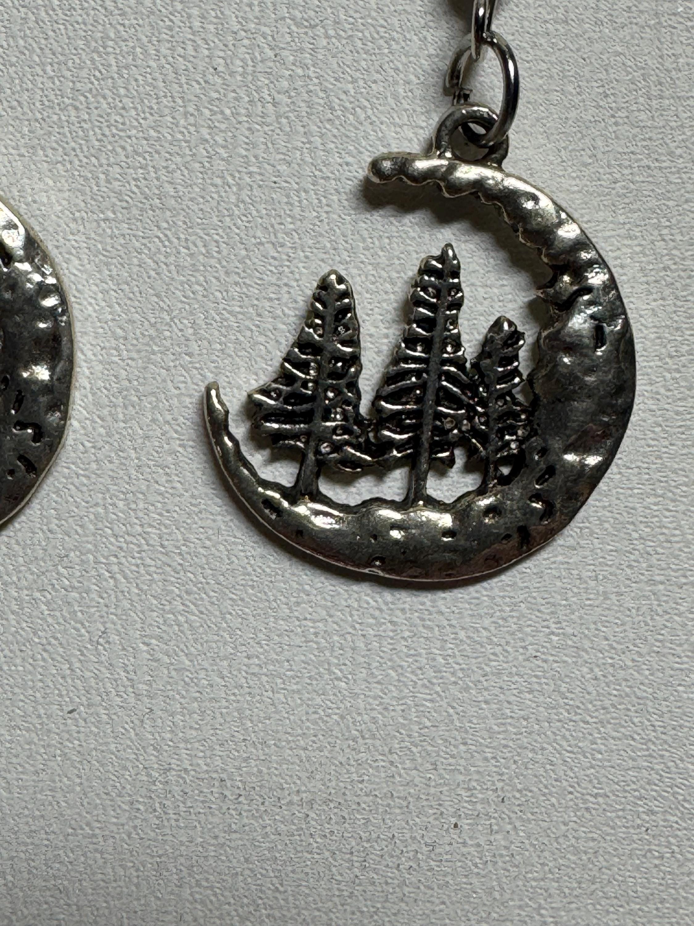 Pine Tree Earrings Silver or Copper