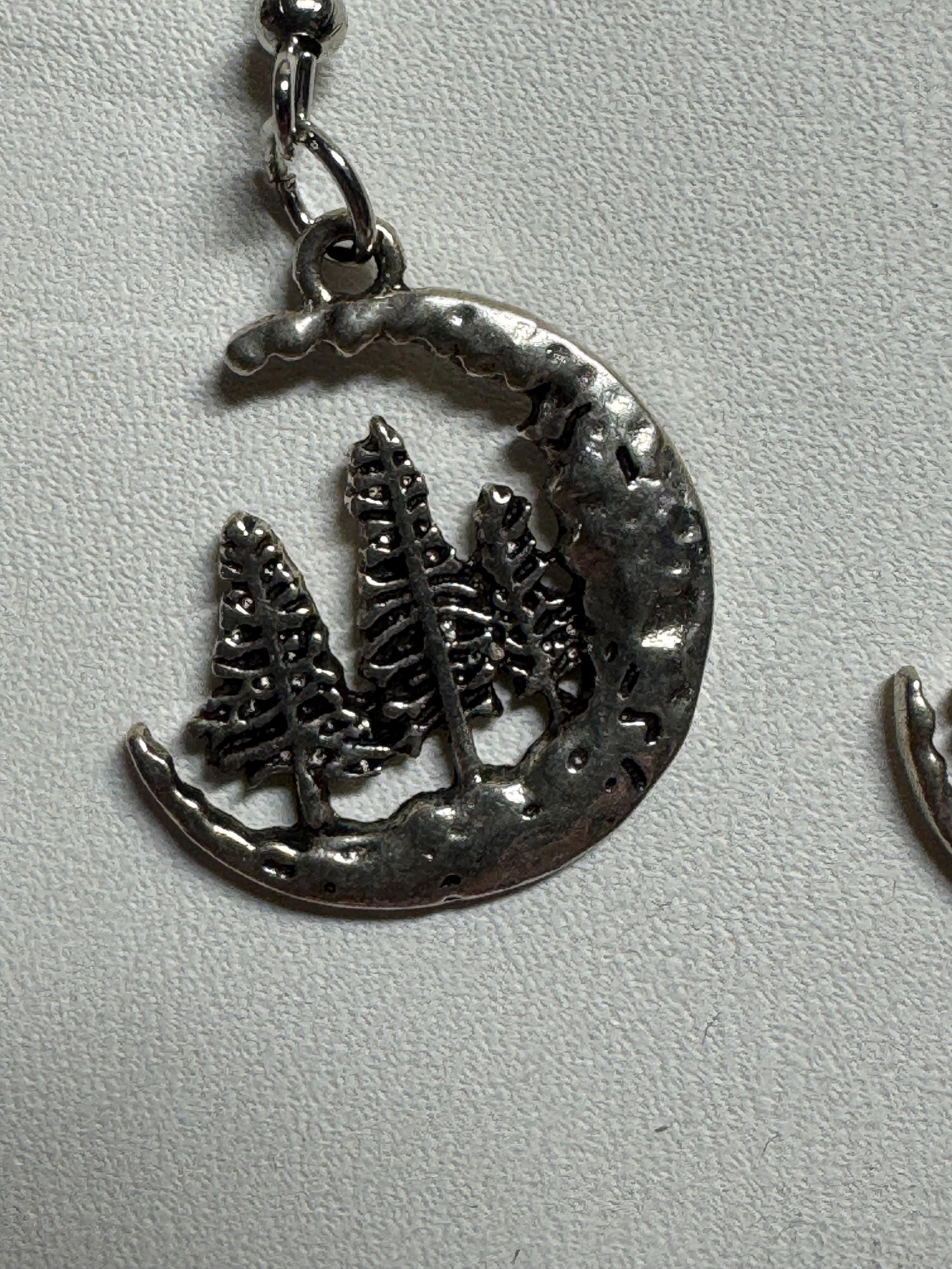 Pine Tree Earrings Silver or Copper