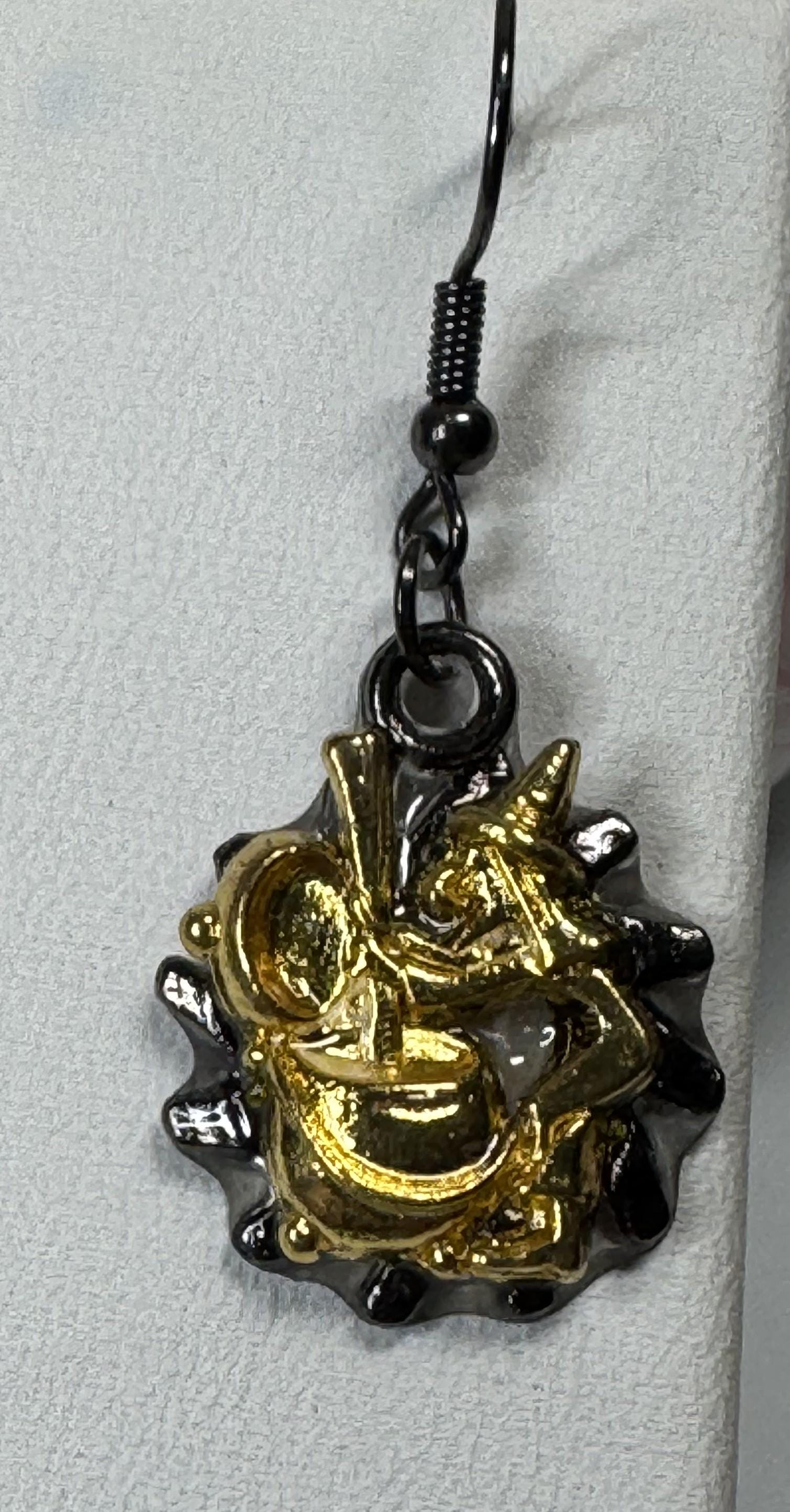 Witchy Metal Dangle Earrings