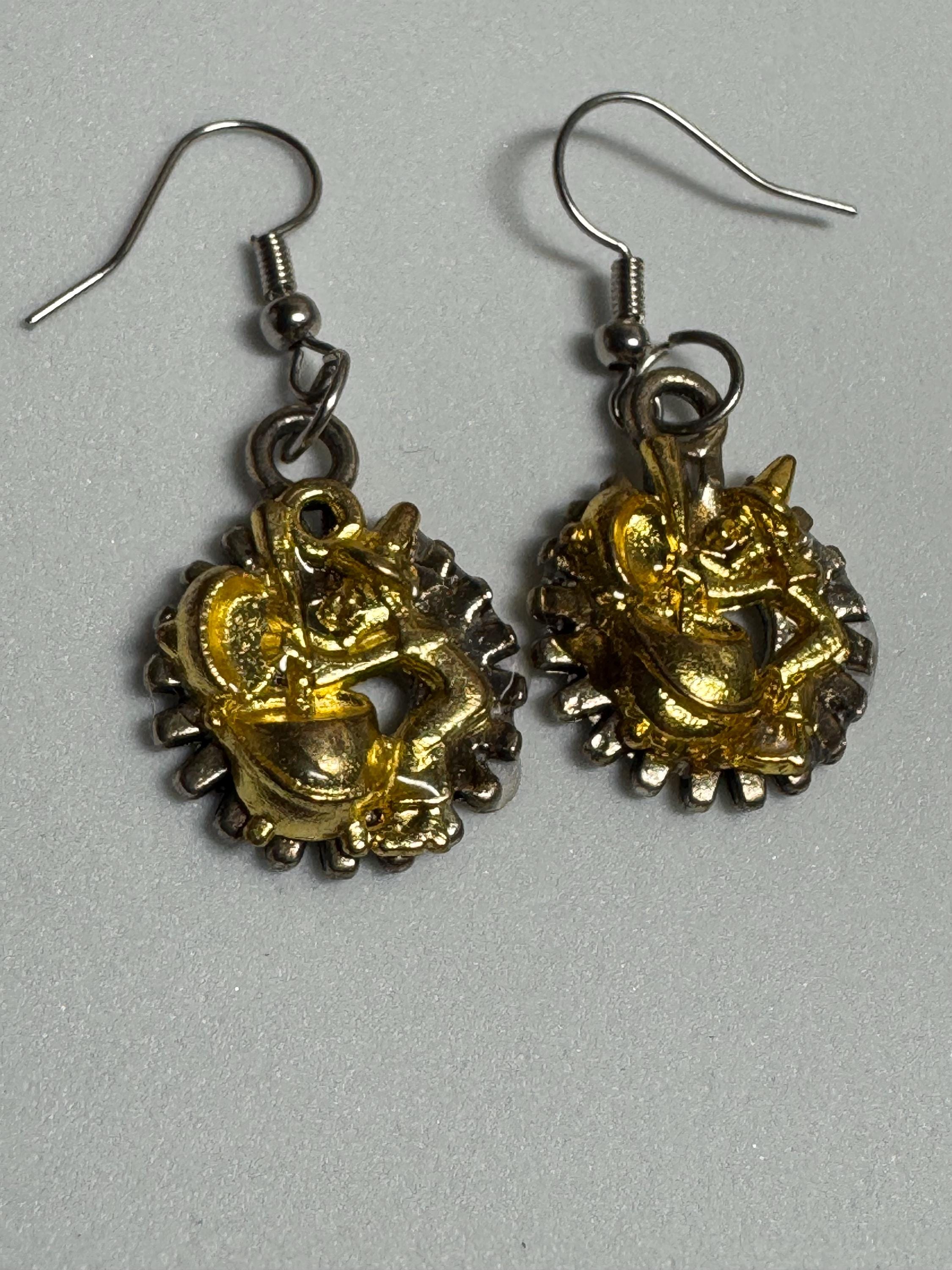 Witchy Metal Dangle Earrings