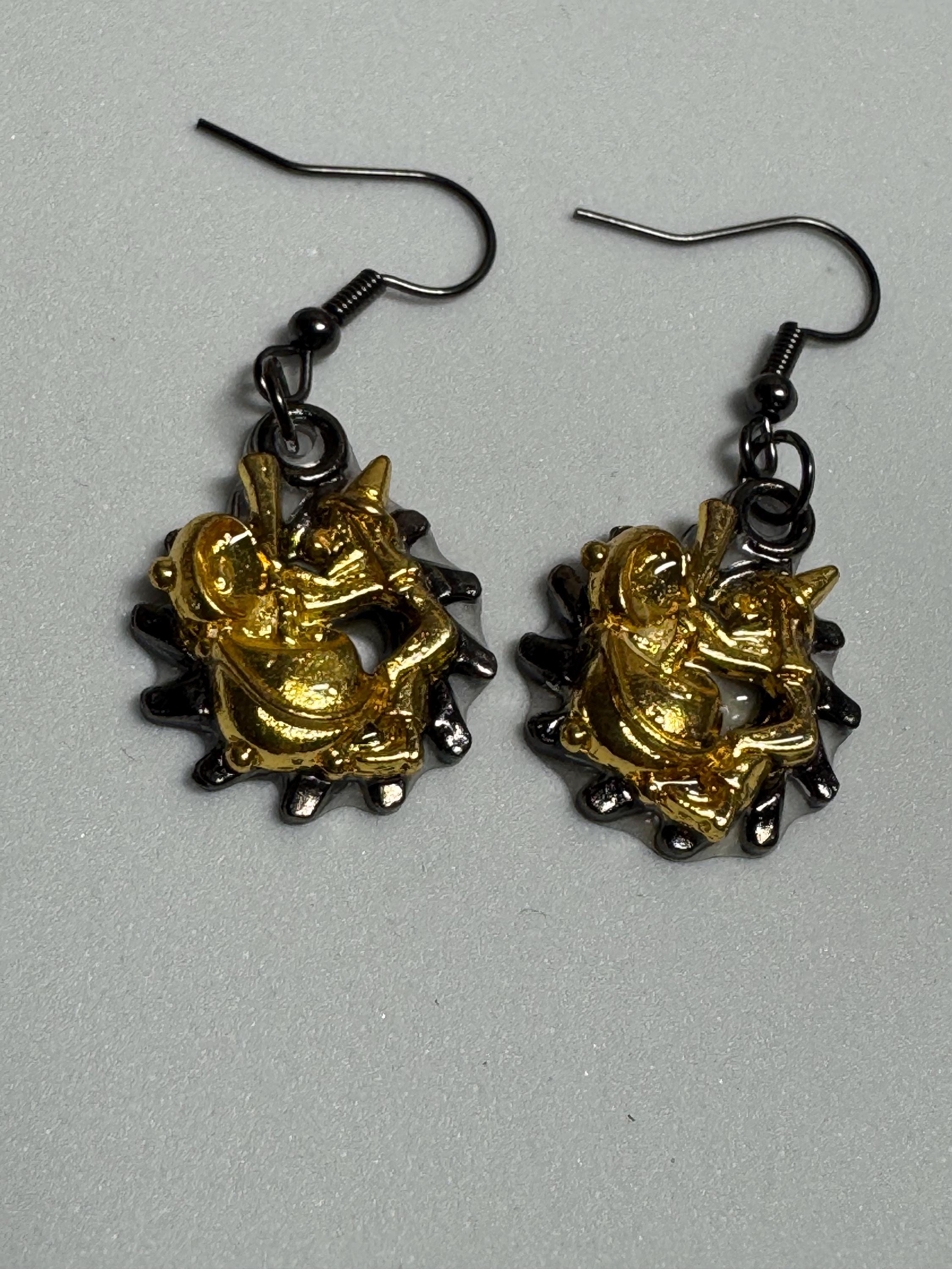 Witchy Metal Dangle Earrings