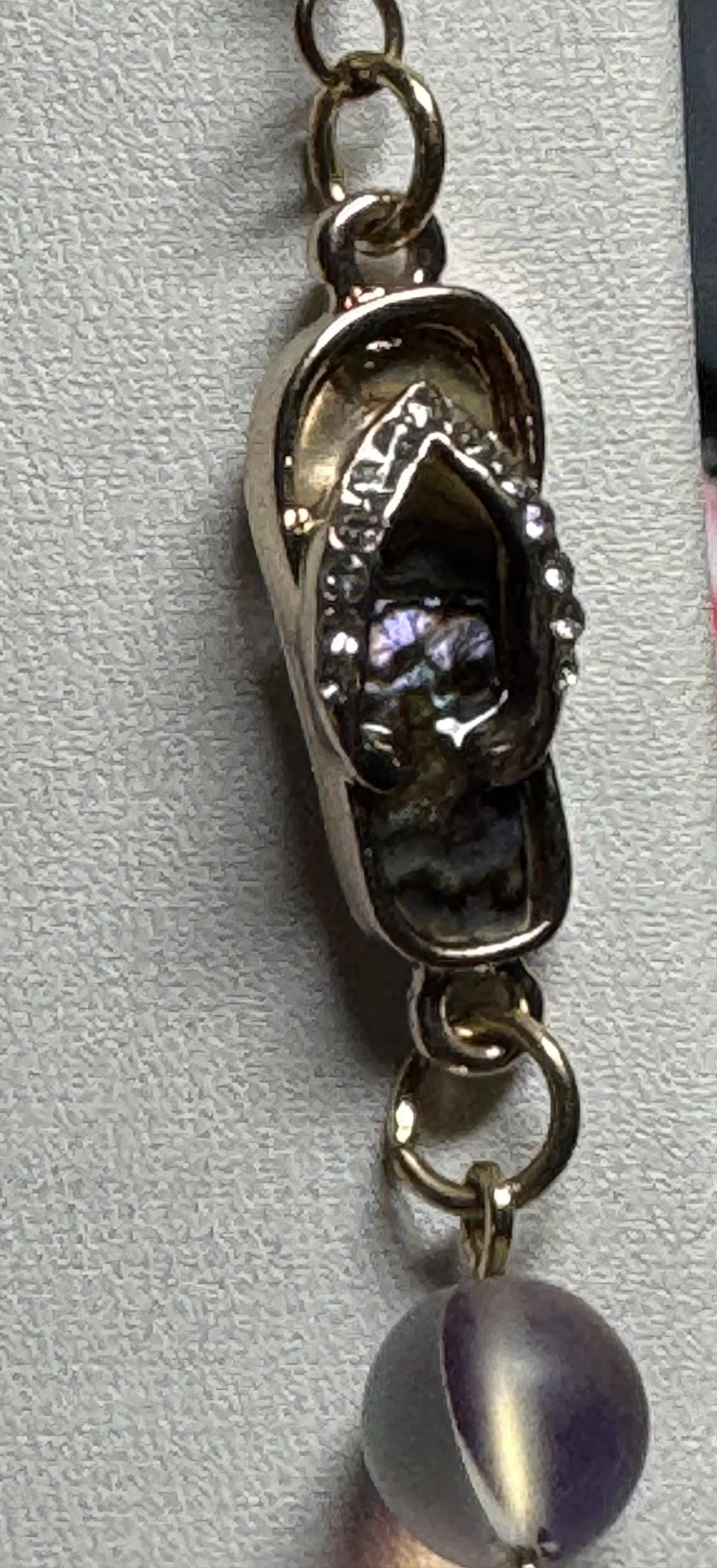 Beachy Dangle Sandle earrings with beads