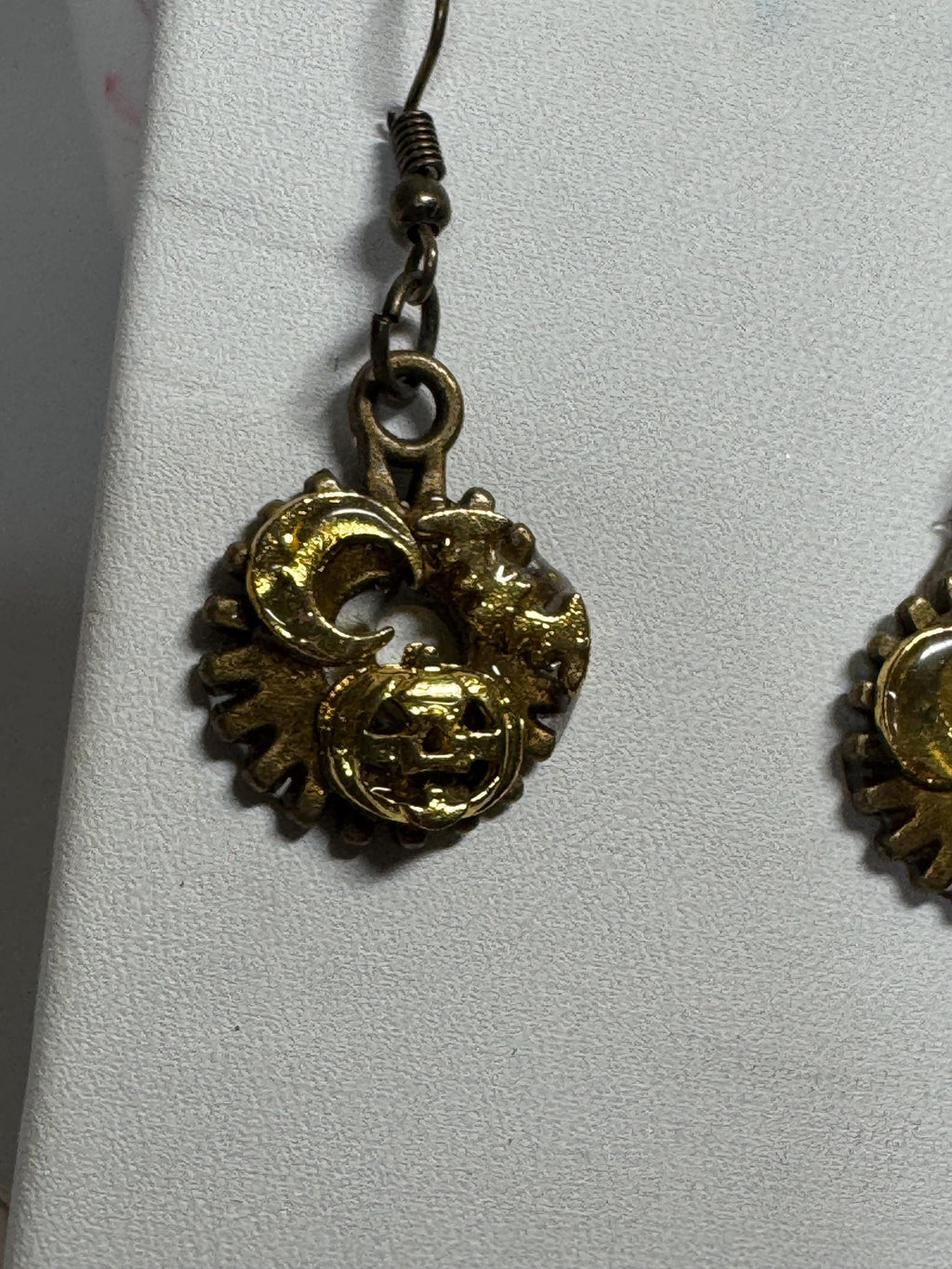 Halloween Steampunk Inspired Earrings Haunted House Jack-O-lantern