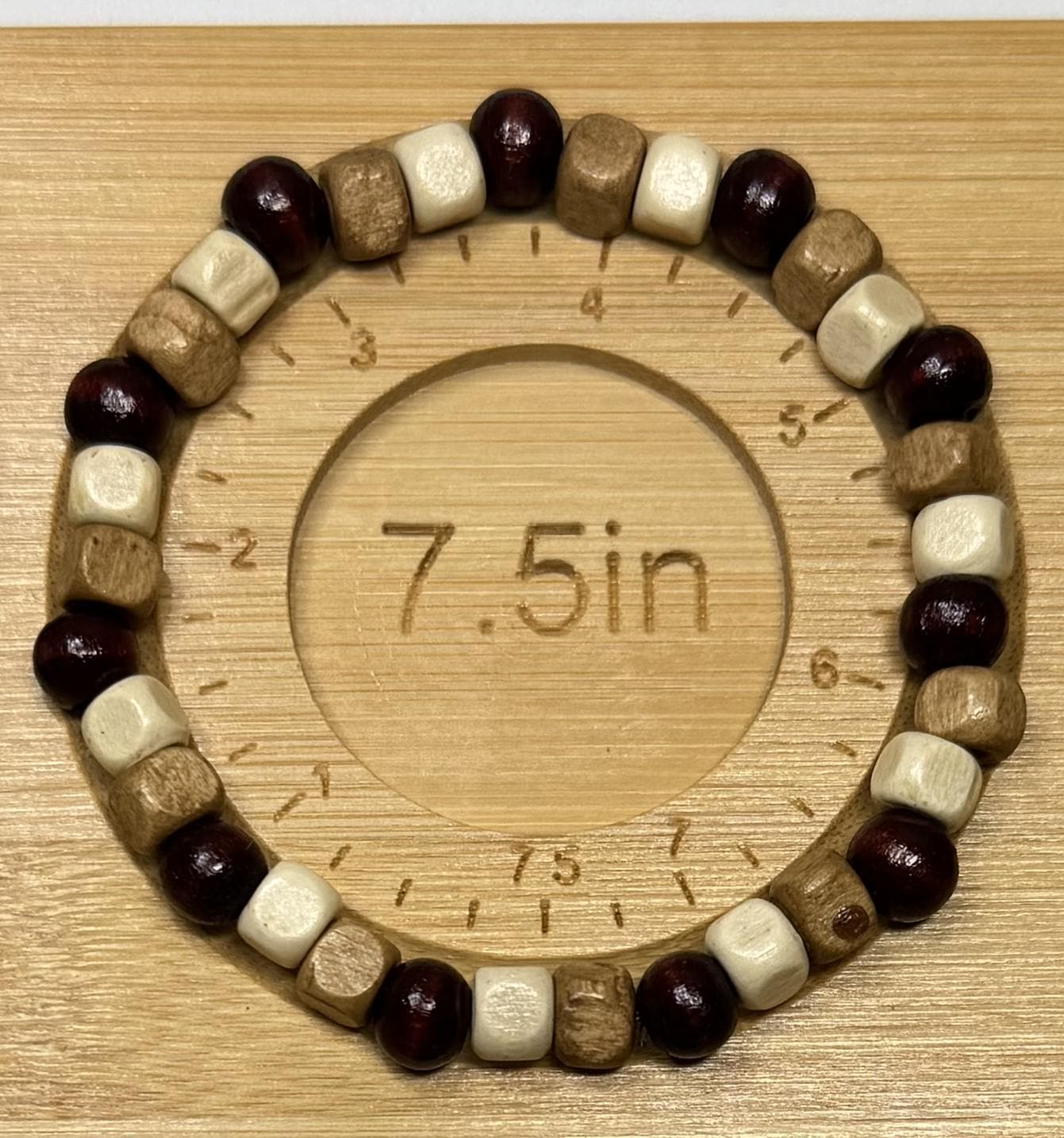 Wooden Beaded Bracelets Stretchy