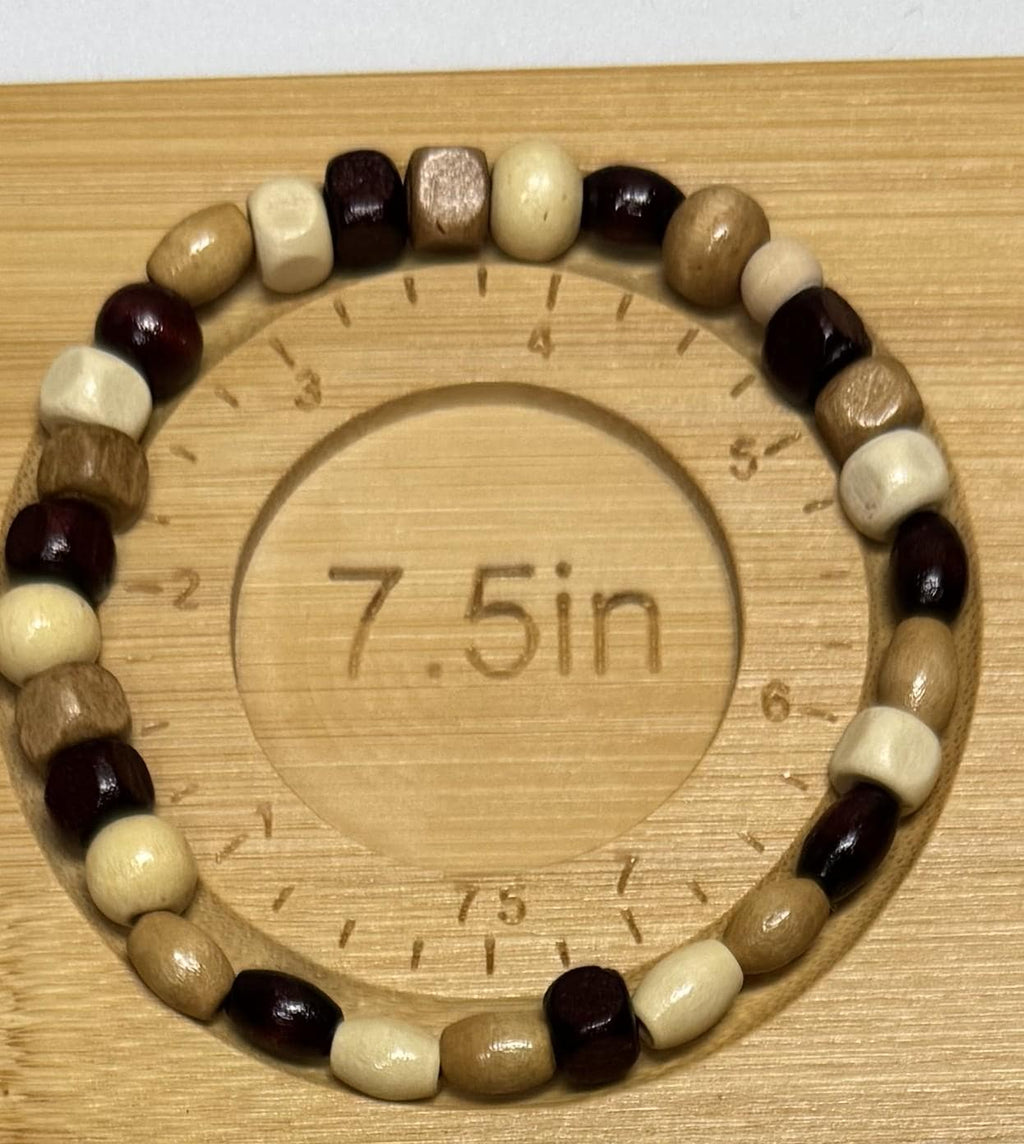 Wooden Beaded Bracelets Stretchy