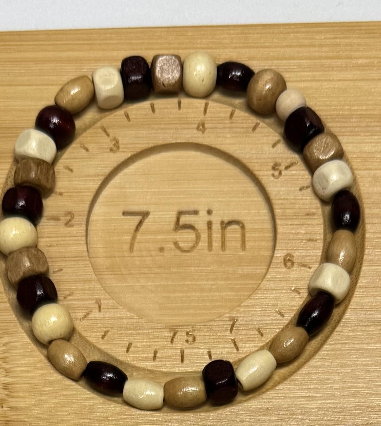 Wooden Beaded Bracelets Stretchy