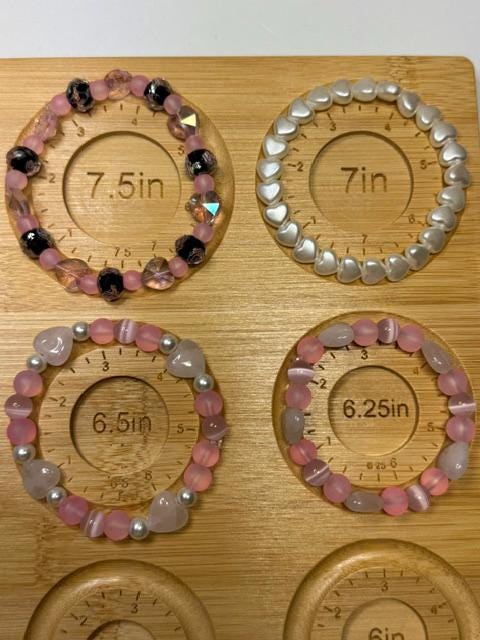 Heart Beaded Stretchy Bracelets