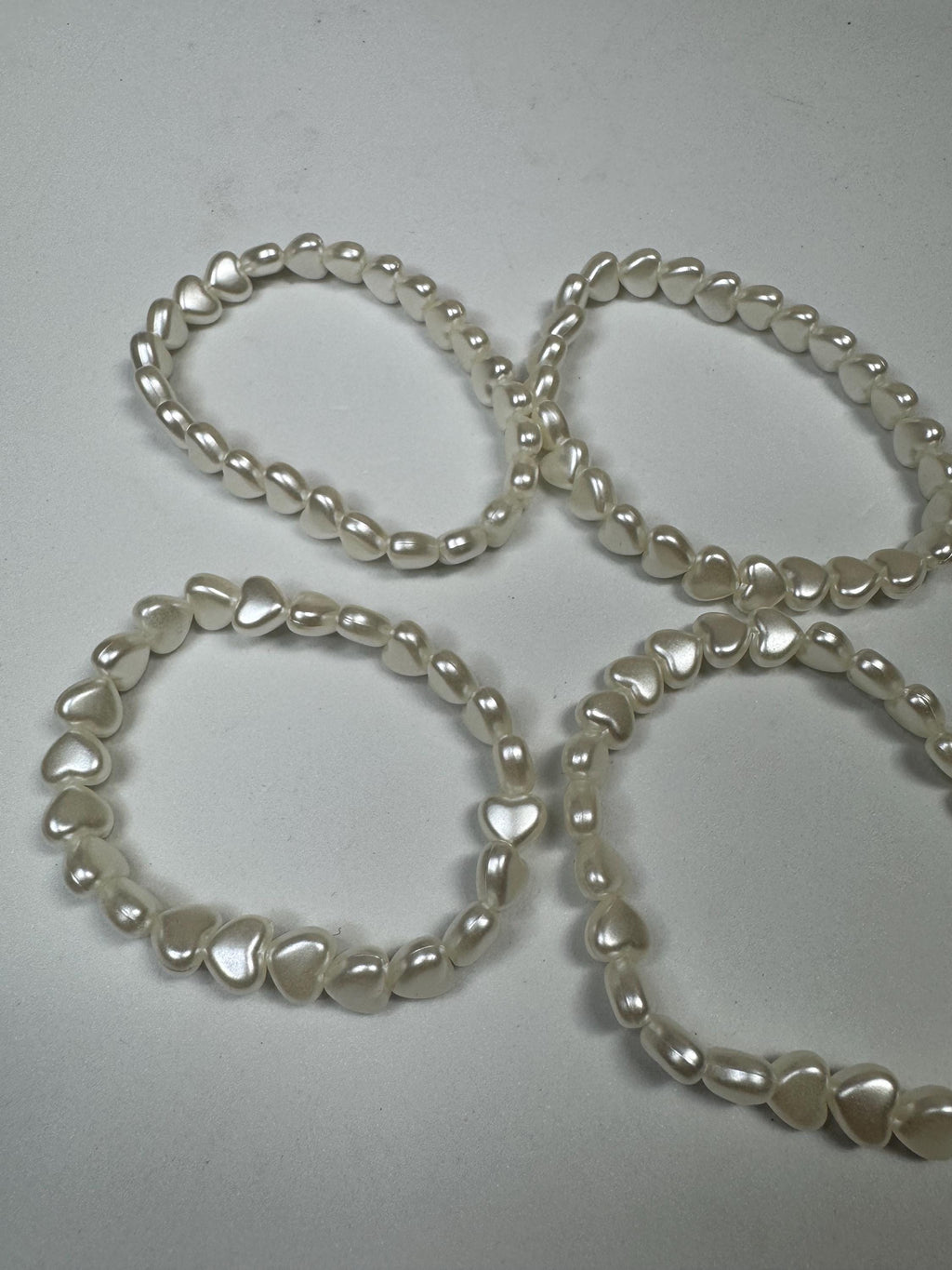 Heart Beaded Stretchy Bracelets