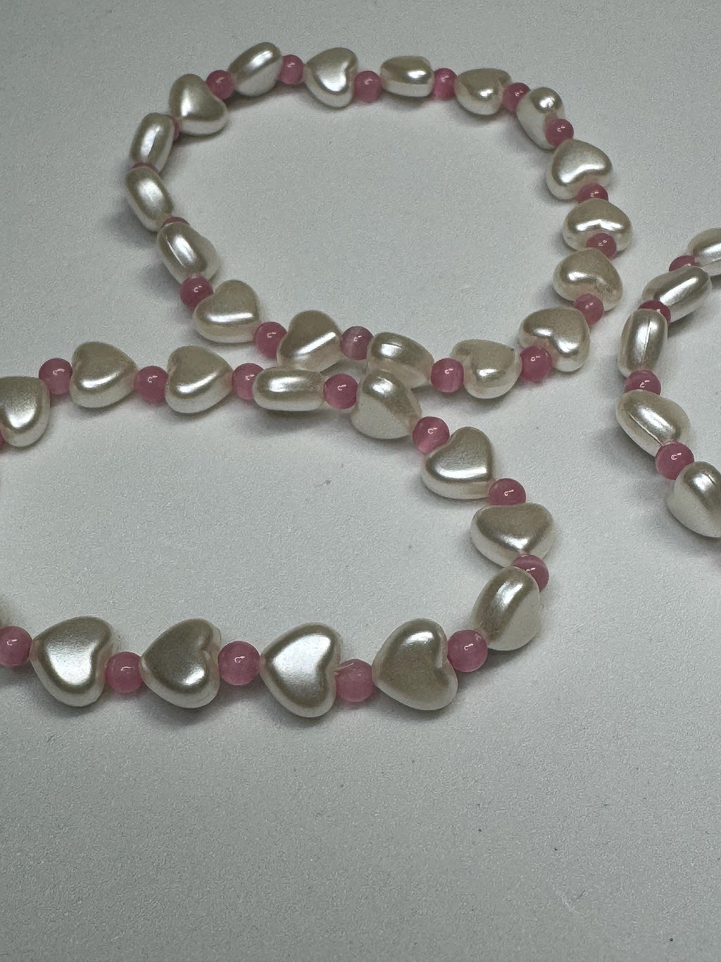 Heart Beaded Stretchy Bracelets