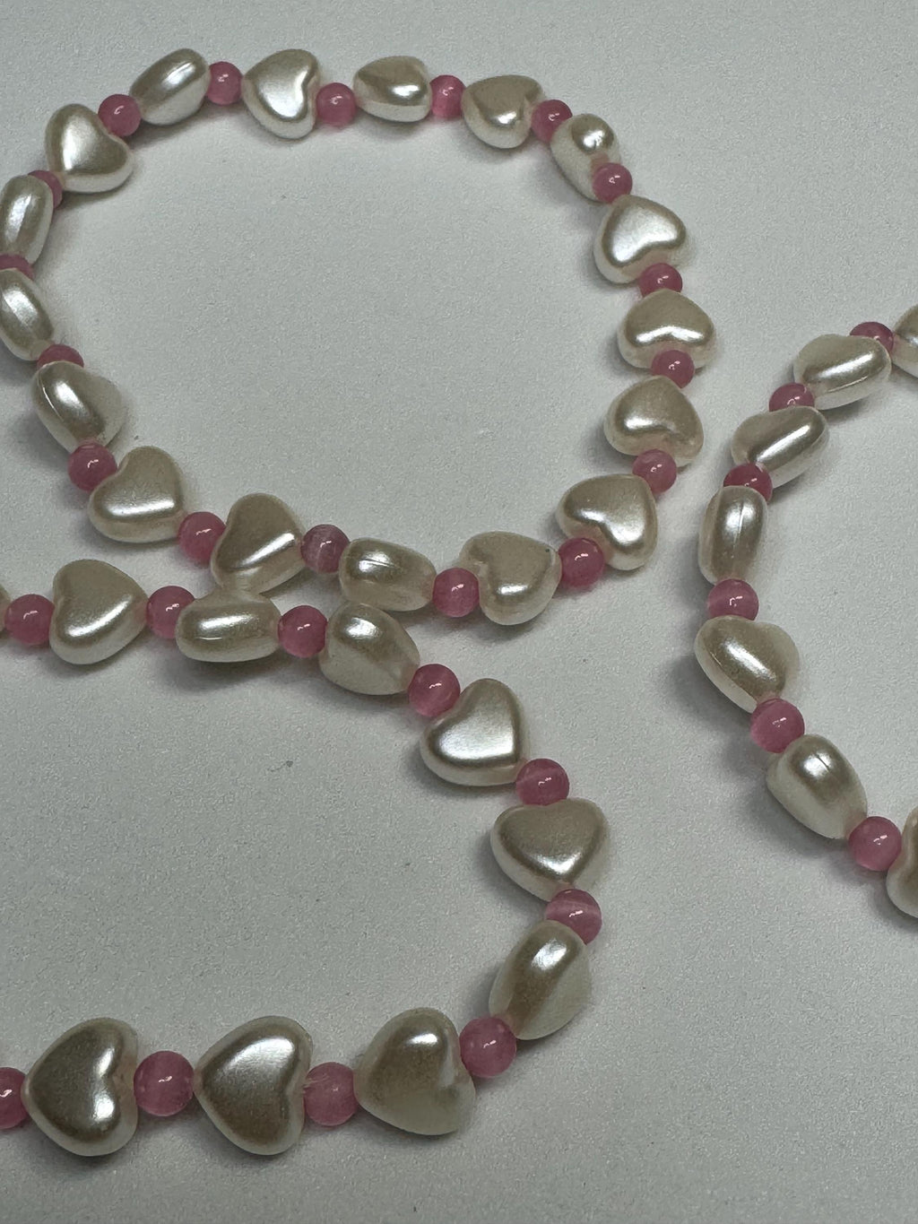 Heart Beaded Stretchy Bracelets