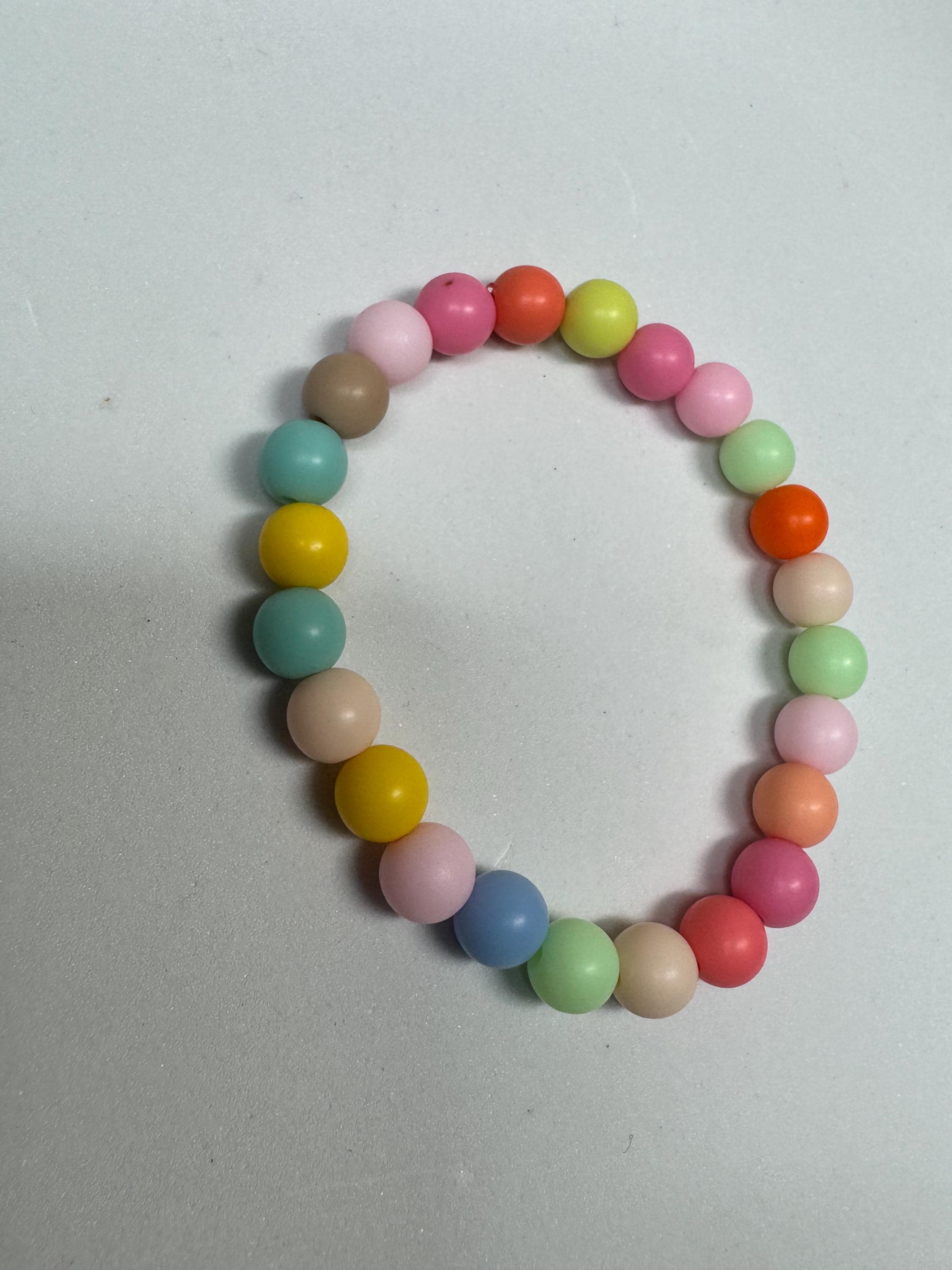 Spring Plastic Beaded Stretchy Bracelets