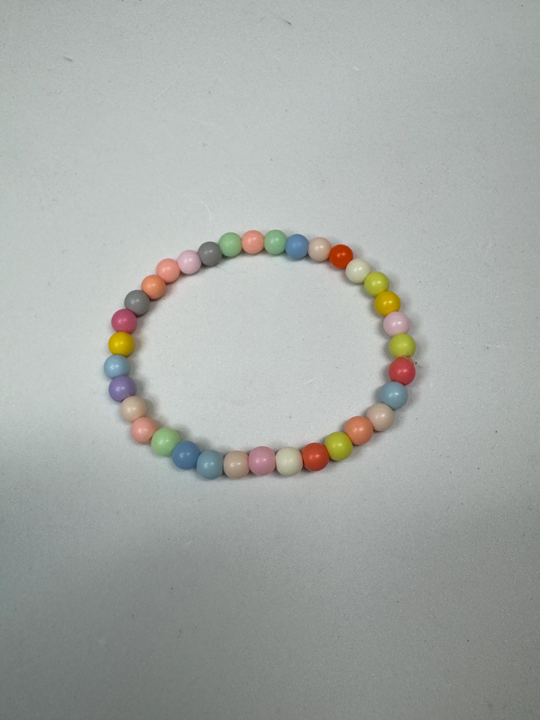 Spring Plastic Beaded Stretchy Bracelets