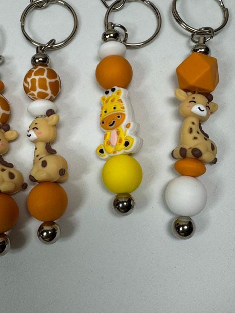 Sunflower and or Giraffe Keychains