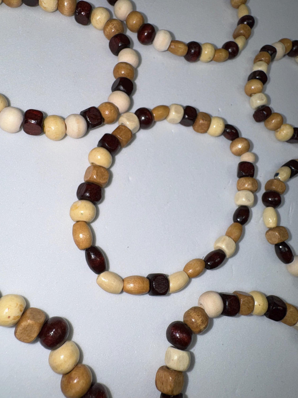 Wooden Beaded Bracelets Stretchy