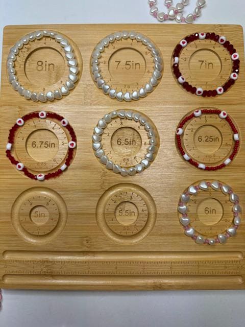 Heart Beaded Stretchy Bracelets